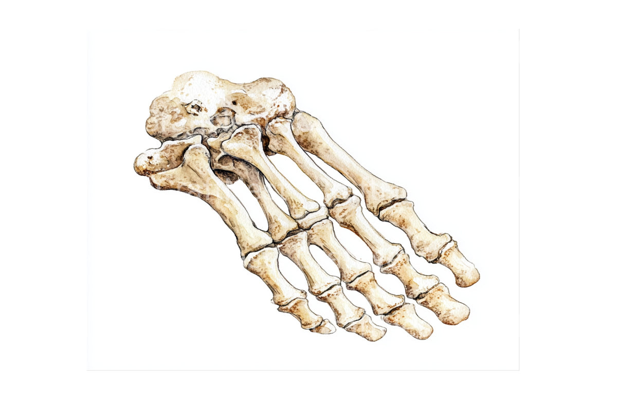 Human Foot Bones Anatomy Designs Clipart Bundle