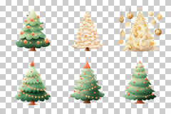 Christmas Tree Clipart Bundle - CraftNest - Digital Crafting and Art