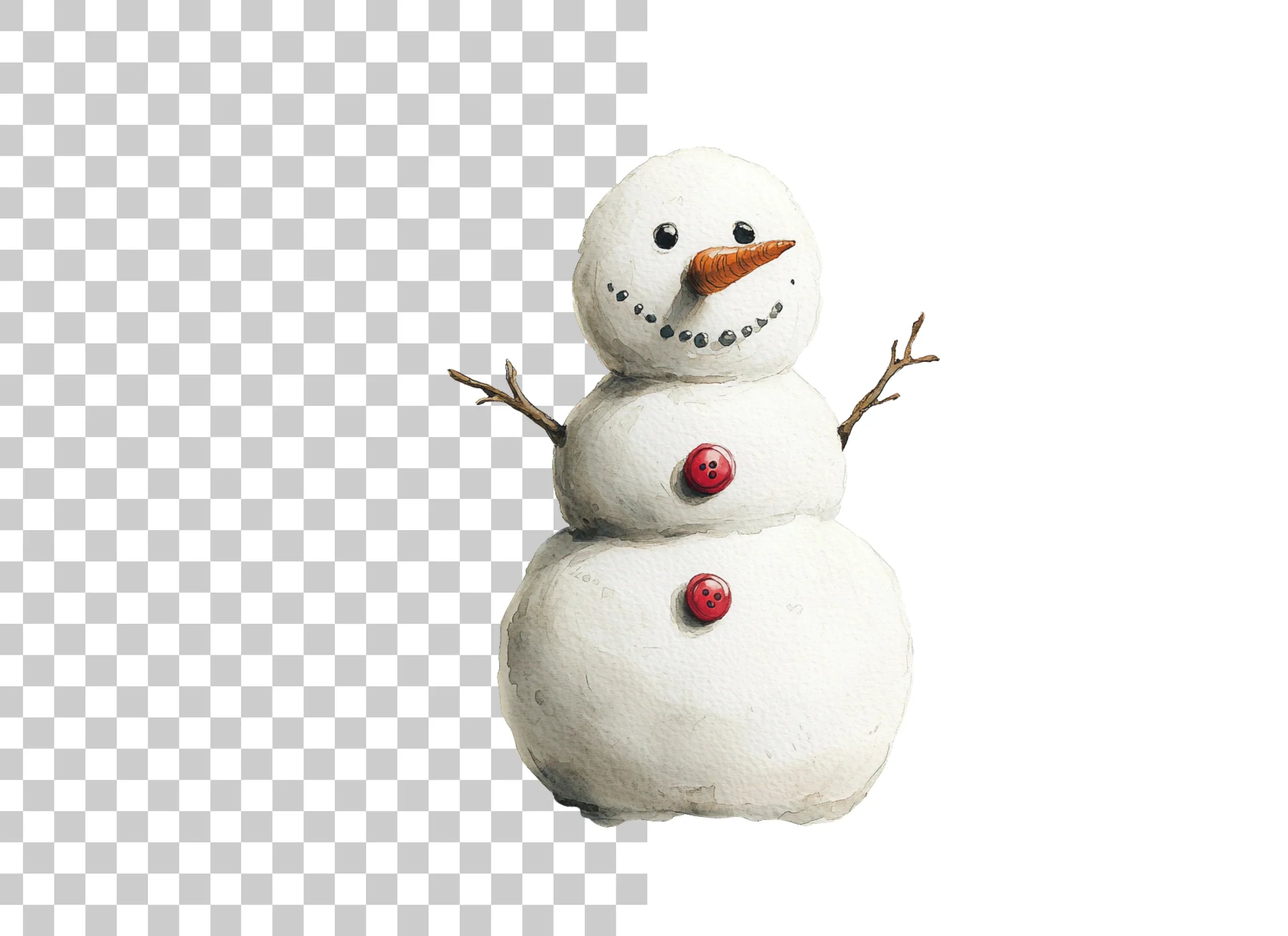 Cute Snowman Clipart Bundle