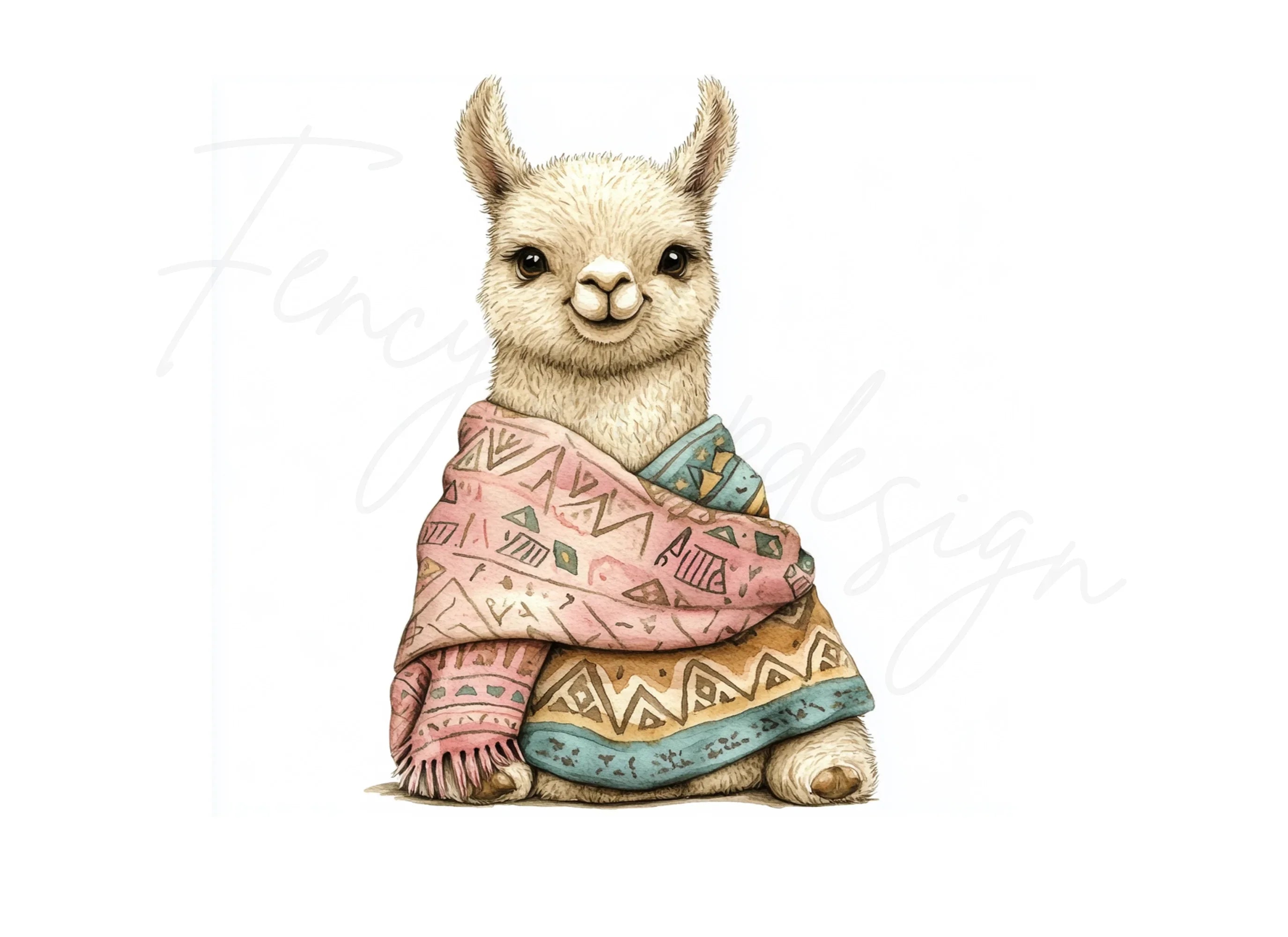 Cute Llama Clipart Bundle
