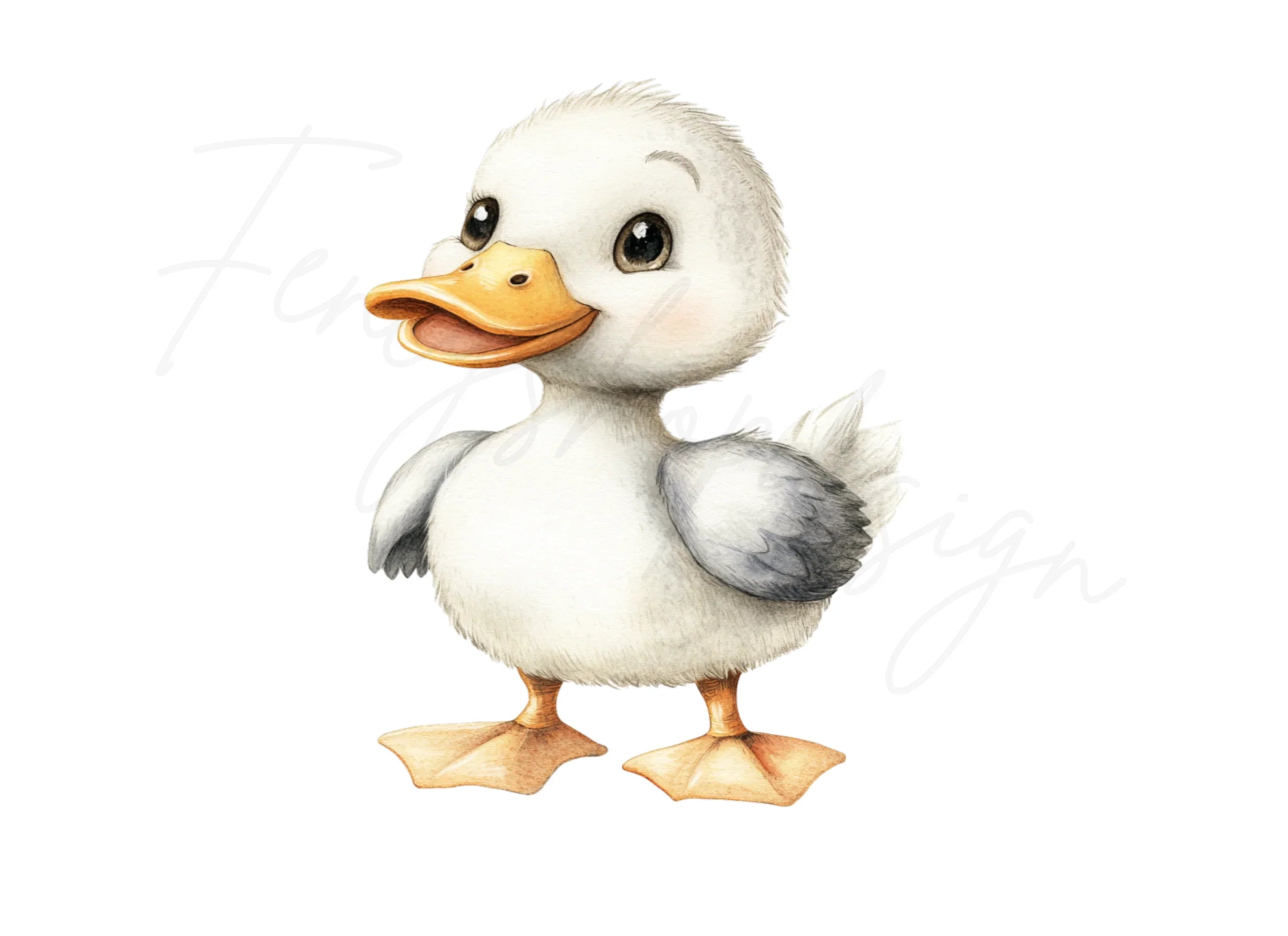 Cute Baby Ducklings Clipart Bundle