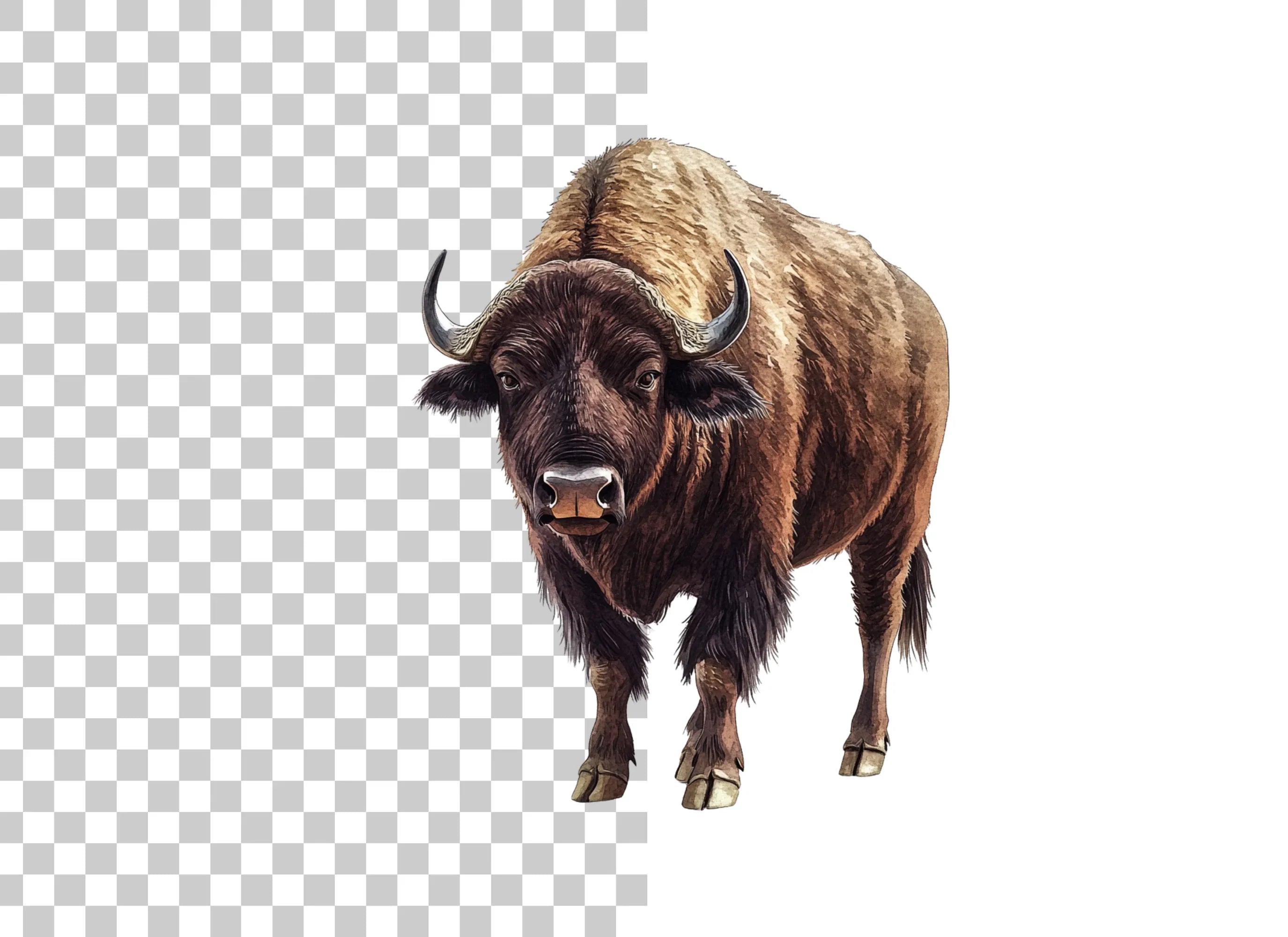 Majestic American Bison Clipart Bundle