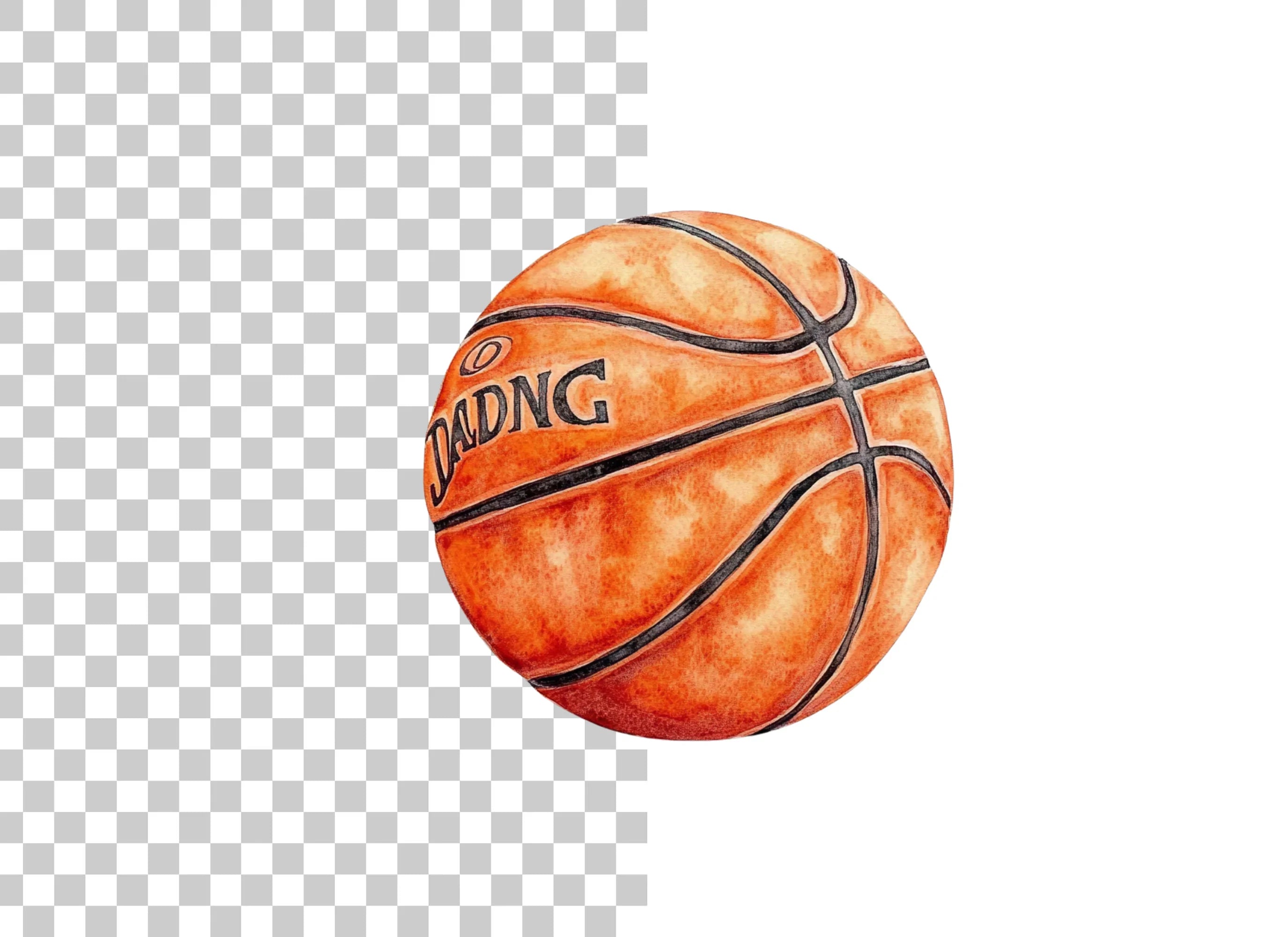 Realistic Basketball Clipart Bundle