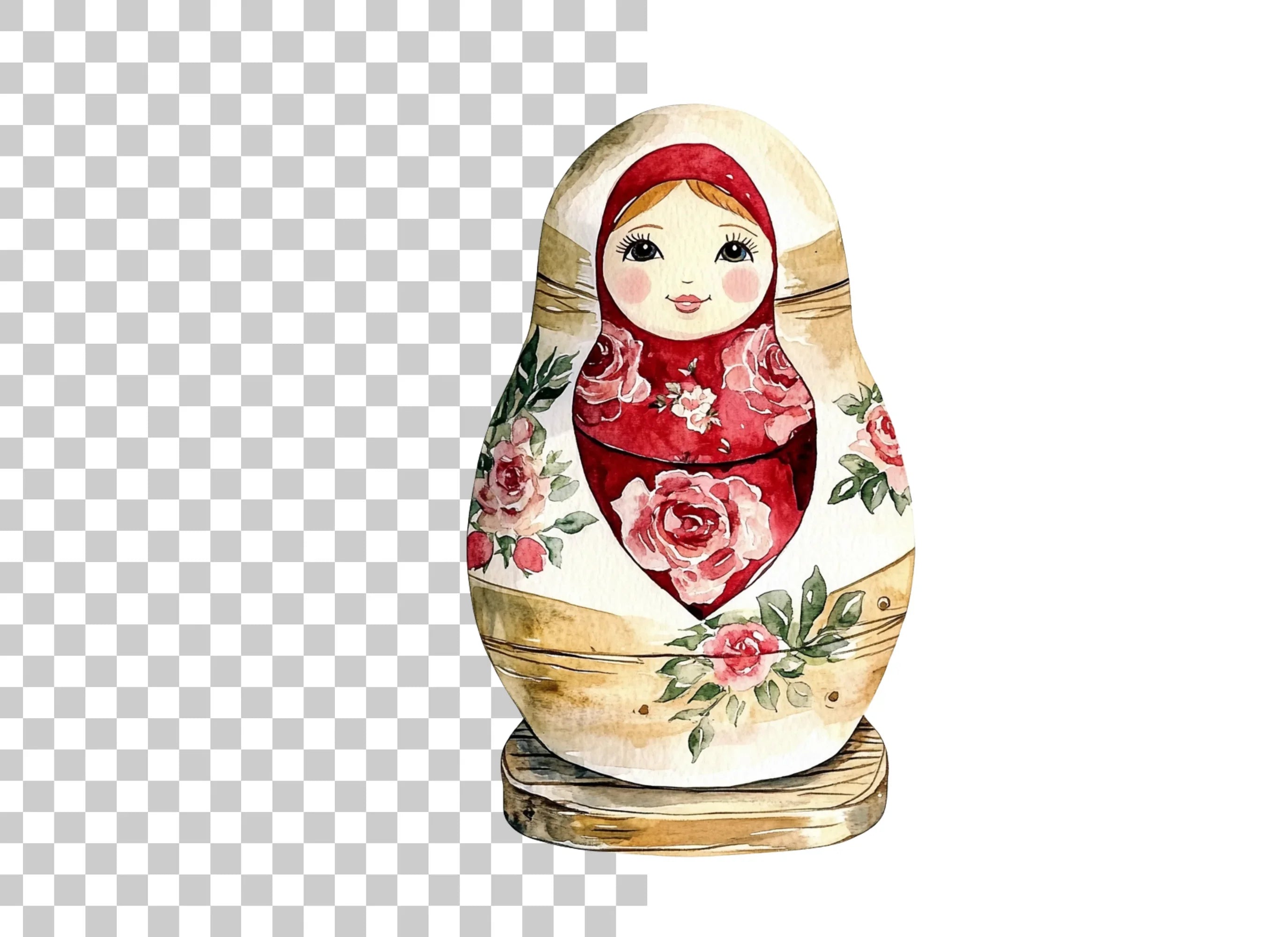 Russian Nesting Dolls Clipart Bundle