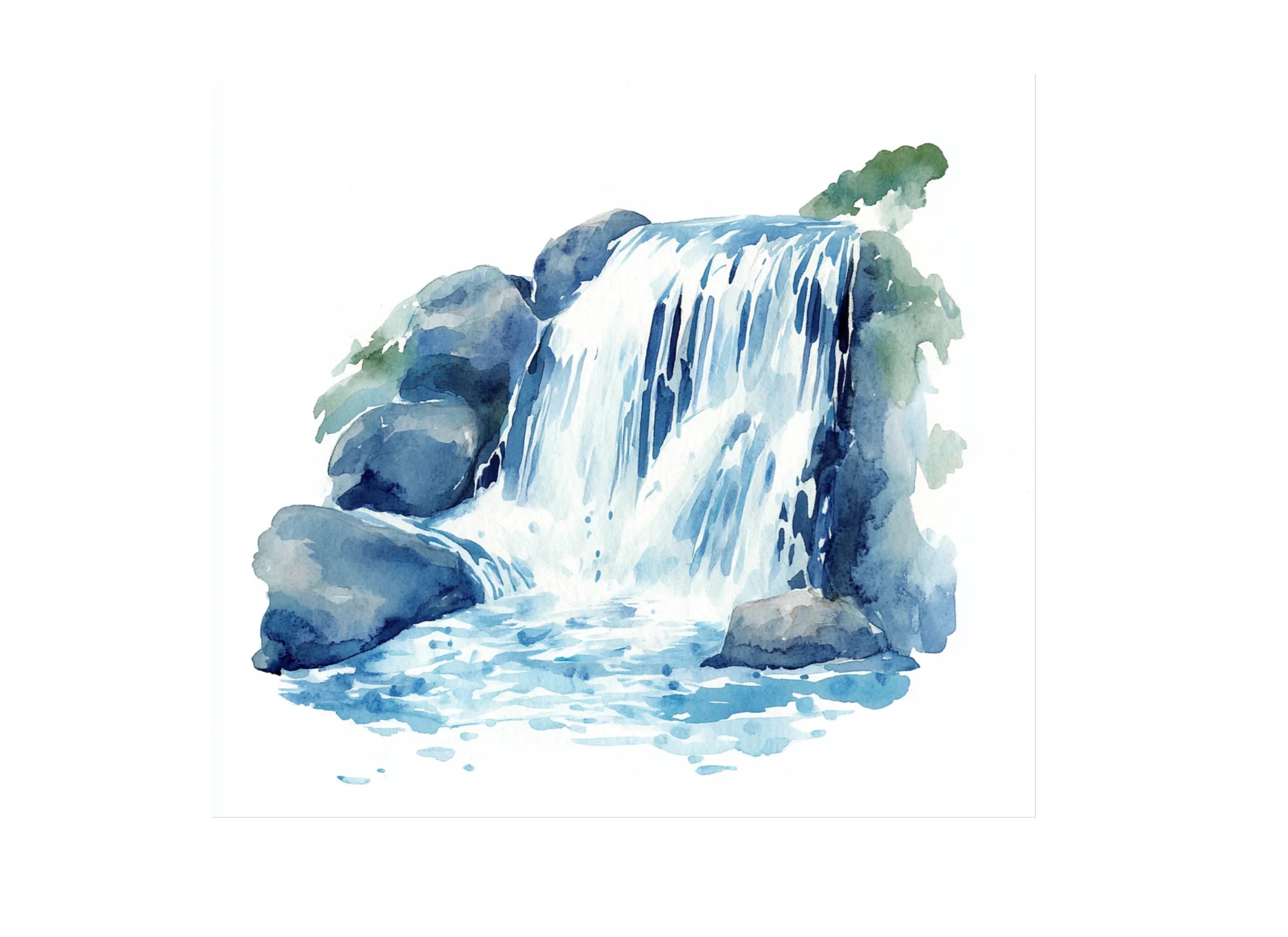 Rustic Waterfall Clipart Bundle