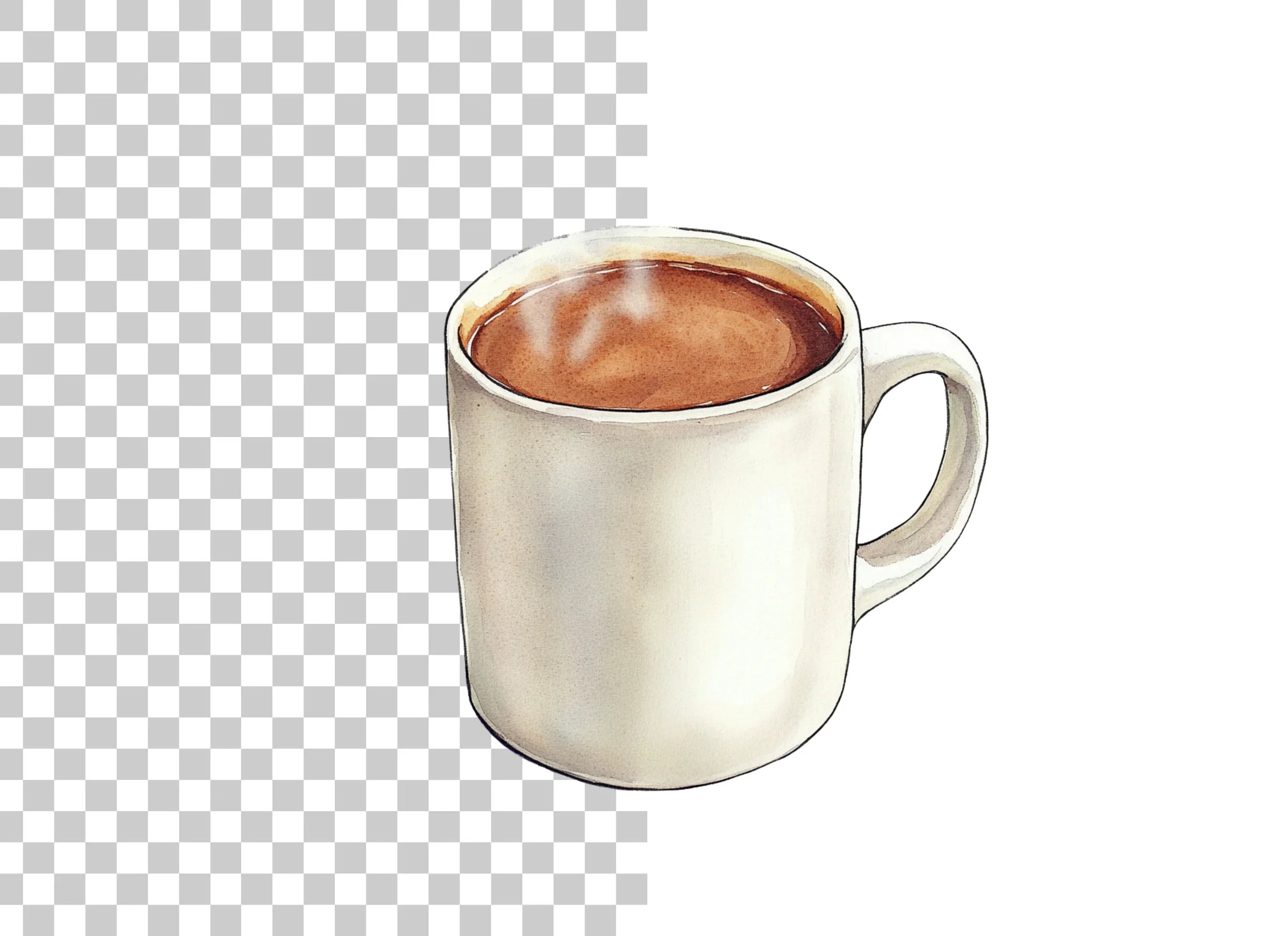 Steaming Hot Chocolate Clipart Bundle