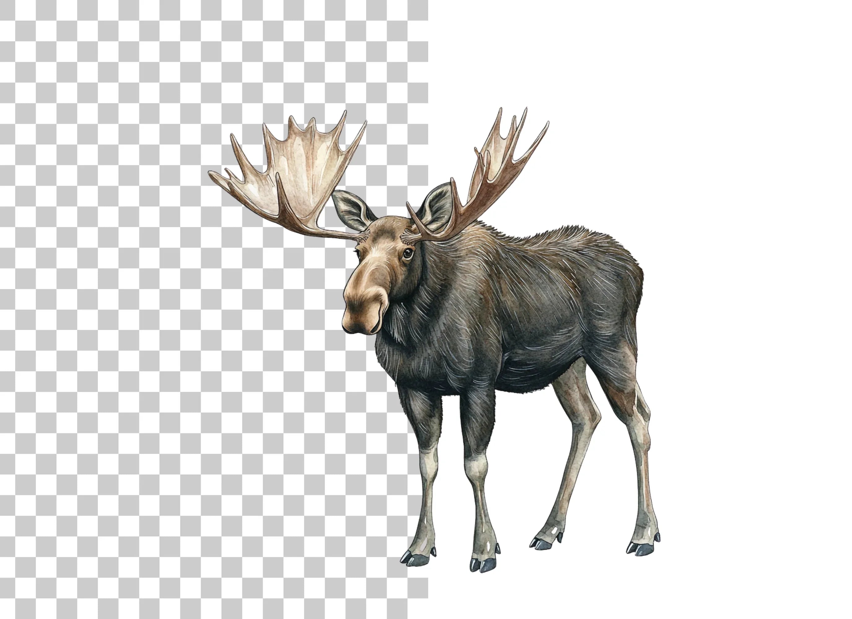Majestic Moose Clipart Bundle