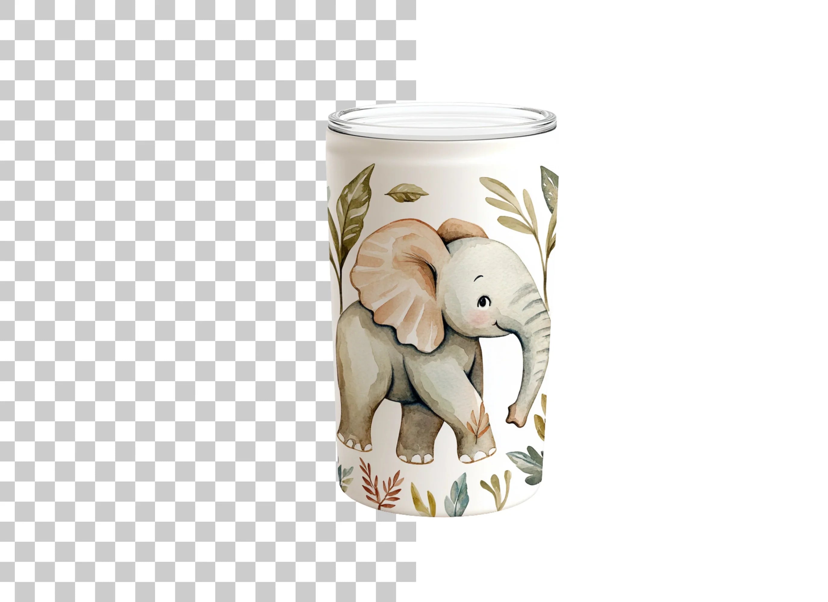 Cute Baby Elephant Clipart Bundle
