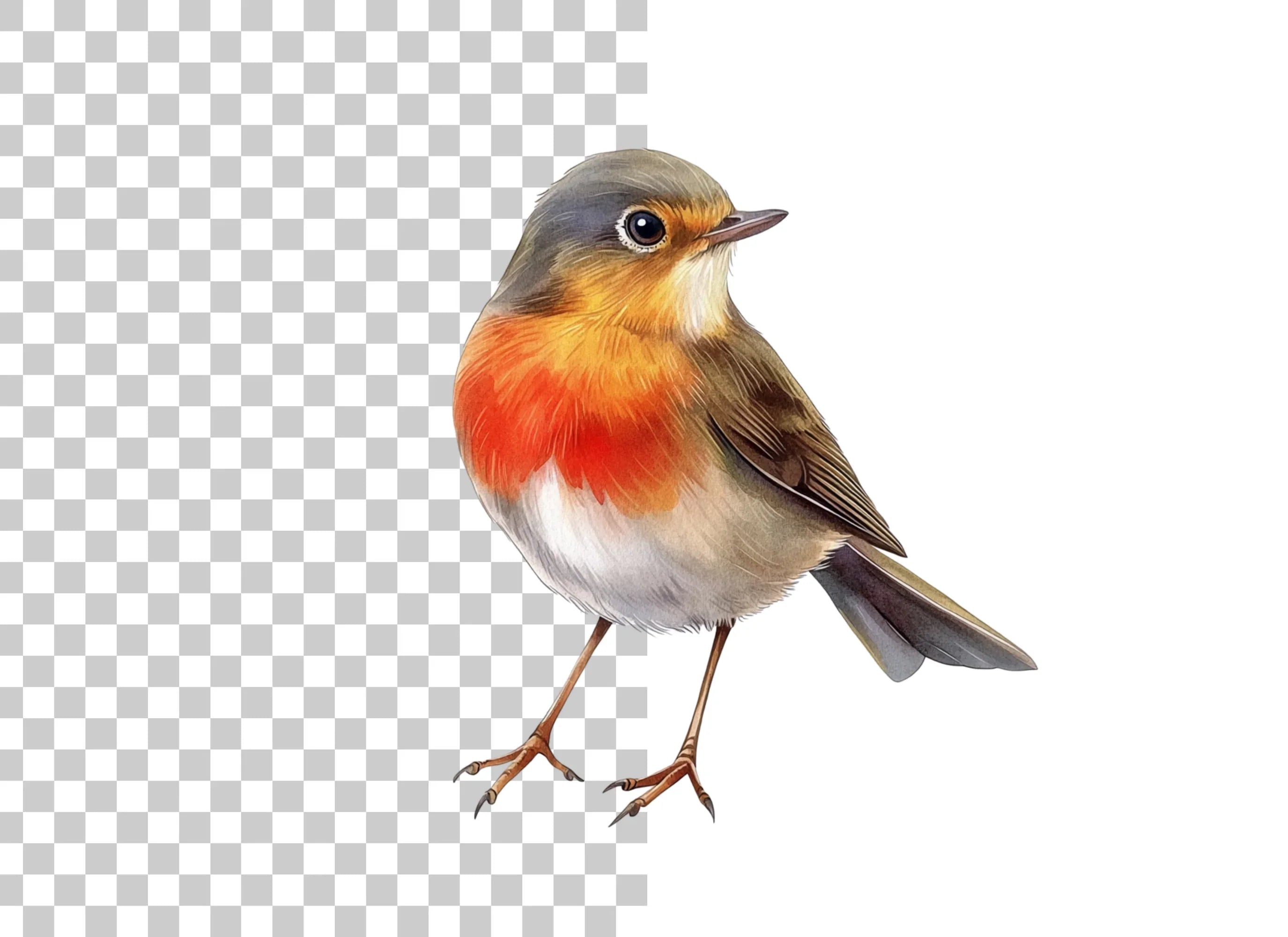 Charming Robin Bird Clipart Bundle