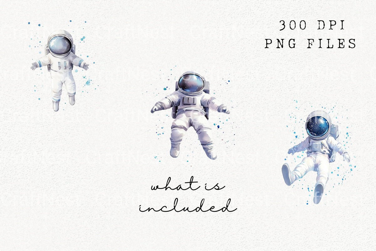Astronaut Space Clipart Bundle
