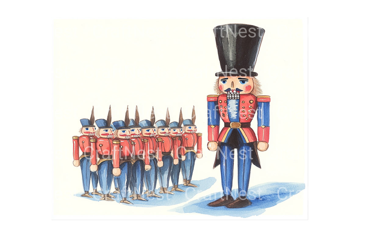 Nutcracker Soldier And Army Clipart Bundle