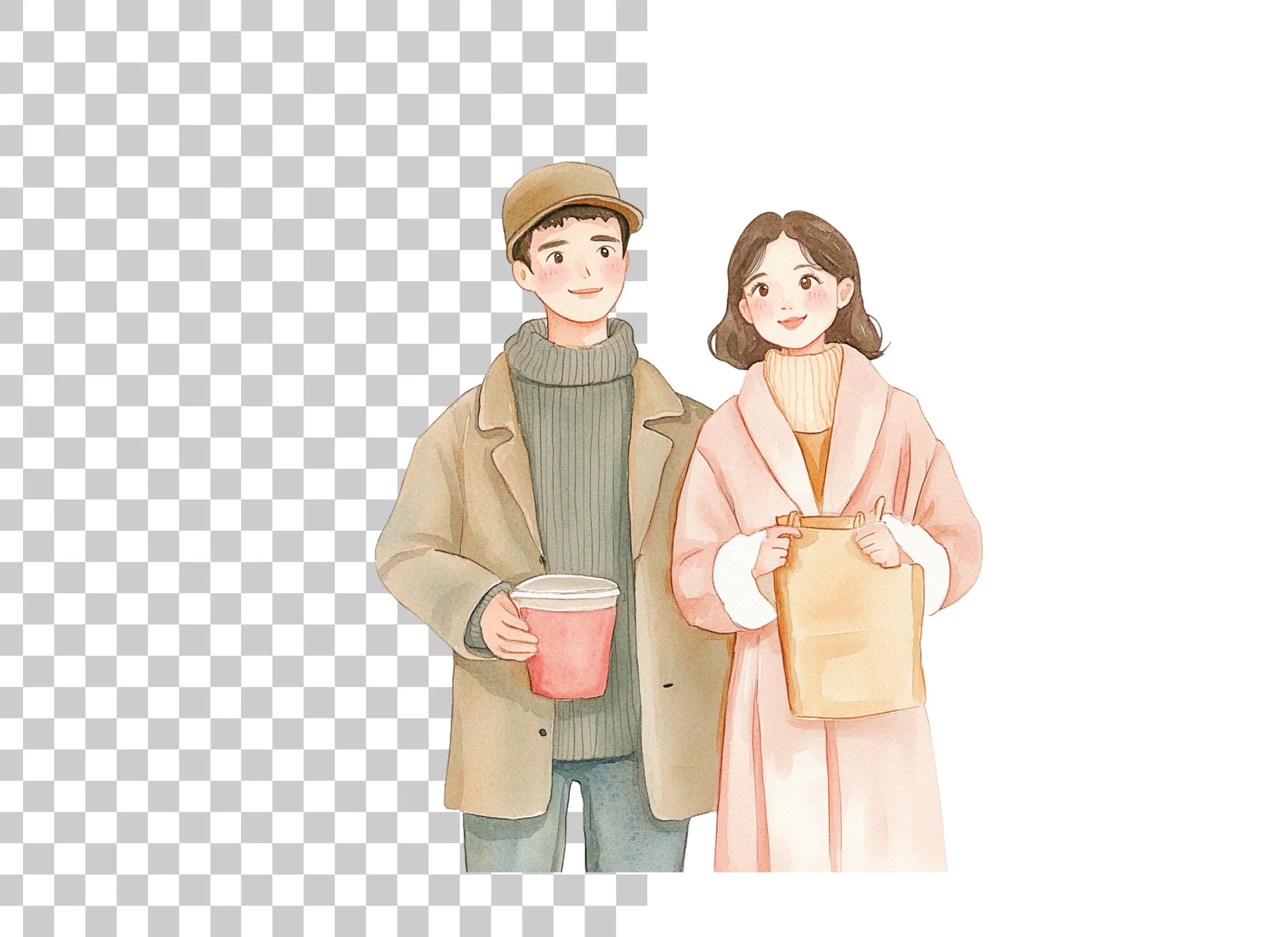 Cozy Couple Outing Clipart Bundle