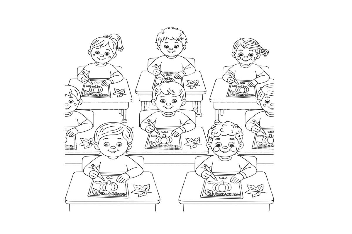Thanksgiving Kids Coloring Books