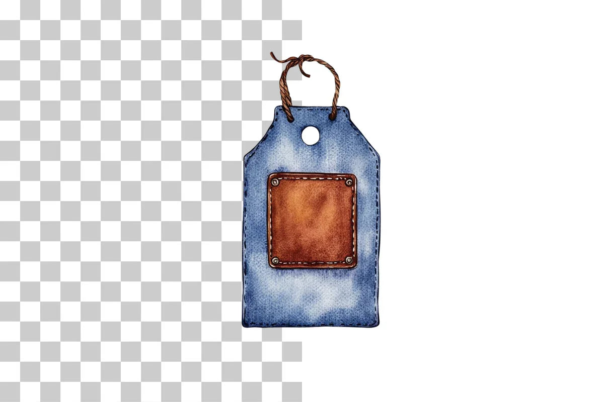 Vintage Denim Tag Clipart Bundle - CraftNest - Digital Crafting and Art