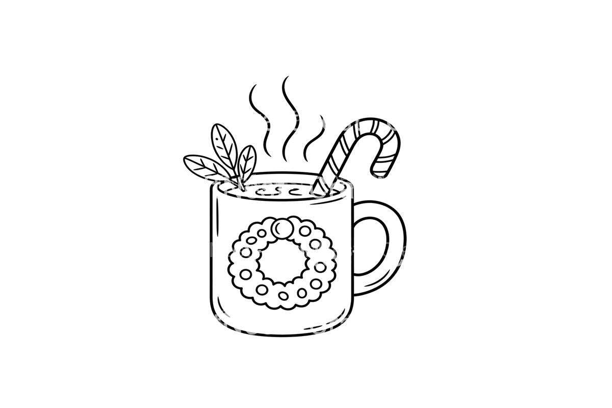 Winter Forest Sunrise Coloring Books