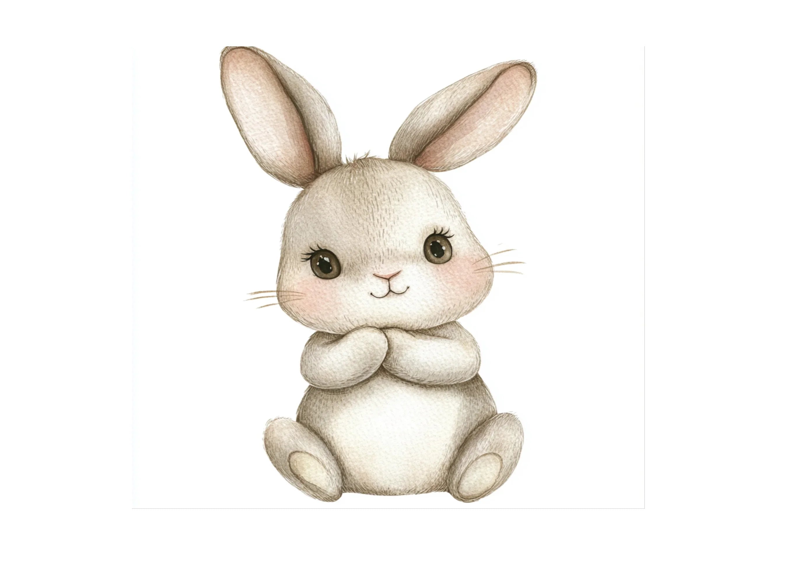 Charming Fluffy Bunny Clipart Bundle