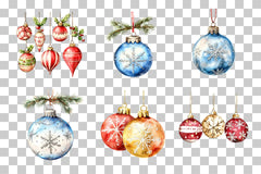 Christmas Ornaments Clipart Bundle - CraftNest - Digital Crafting and Art