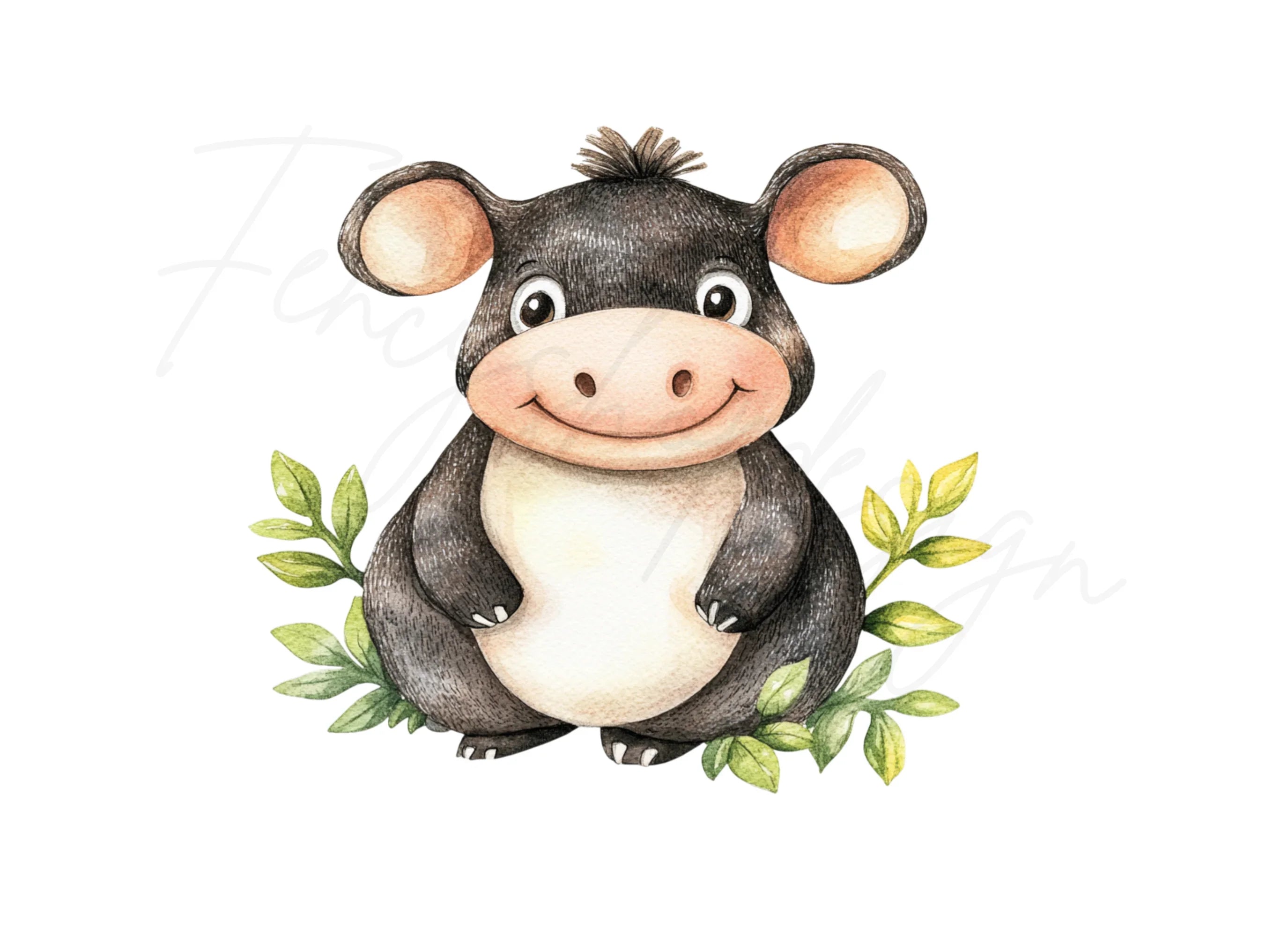 Baby Cow Clipart Bundle