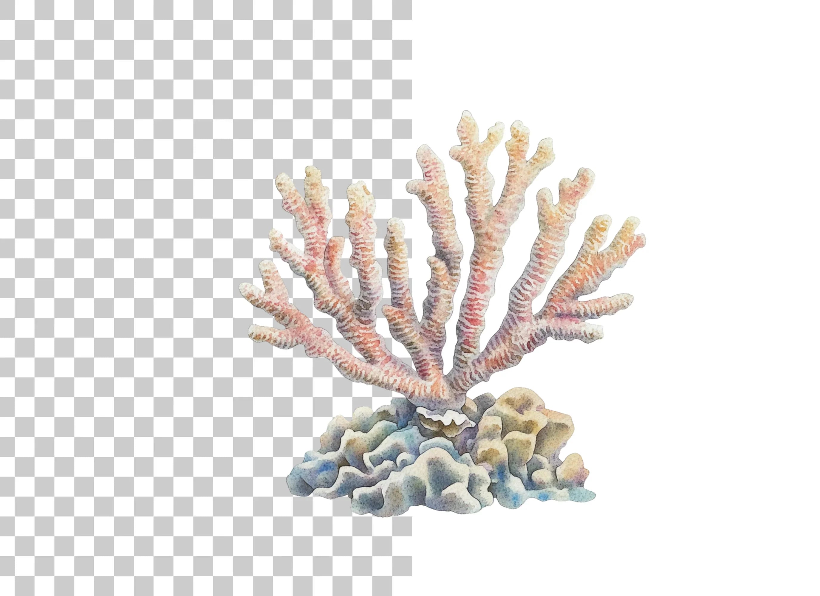 Beautiful Coral Clipart Bundle