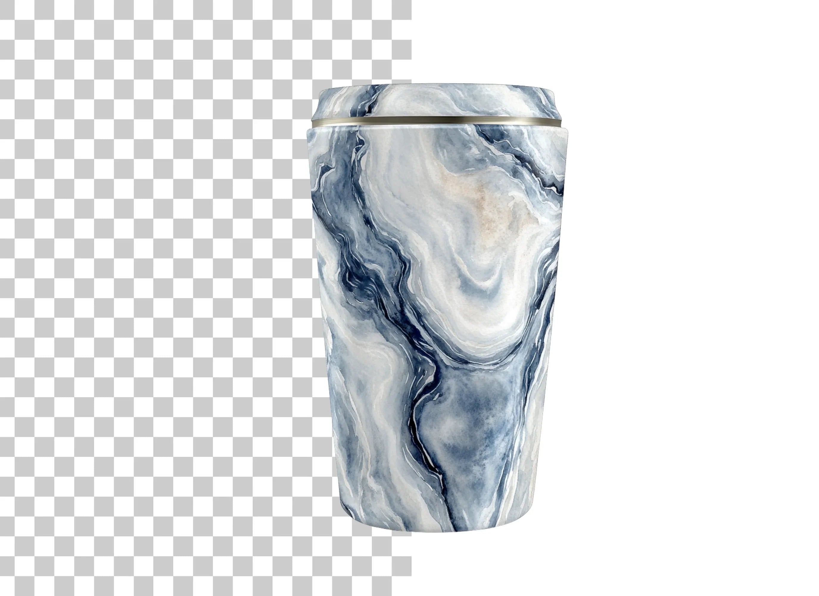 Blue Marble Tumbler Clipart Bundle