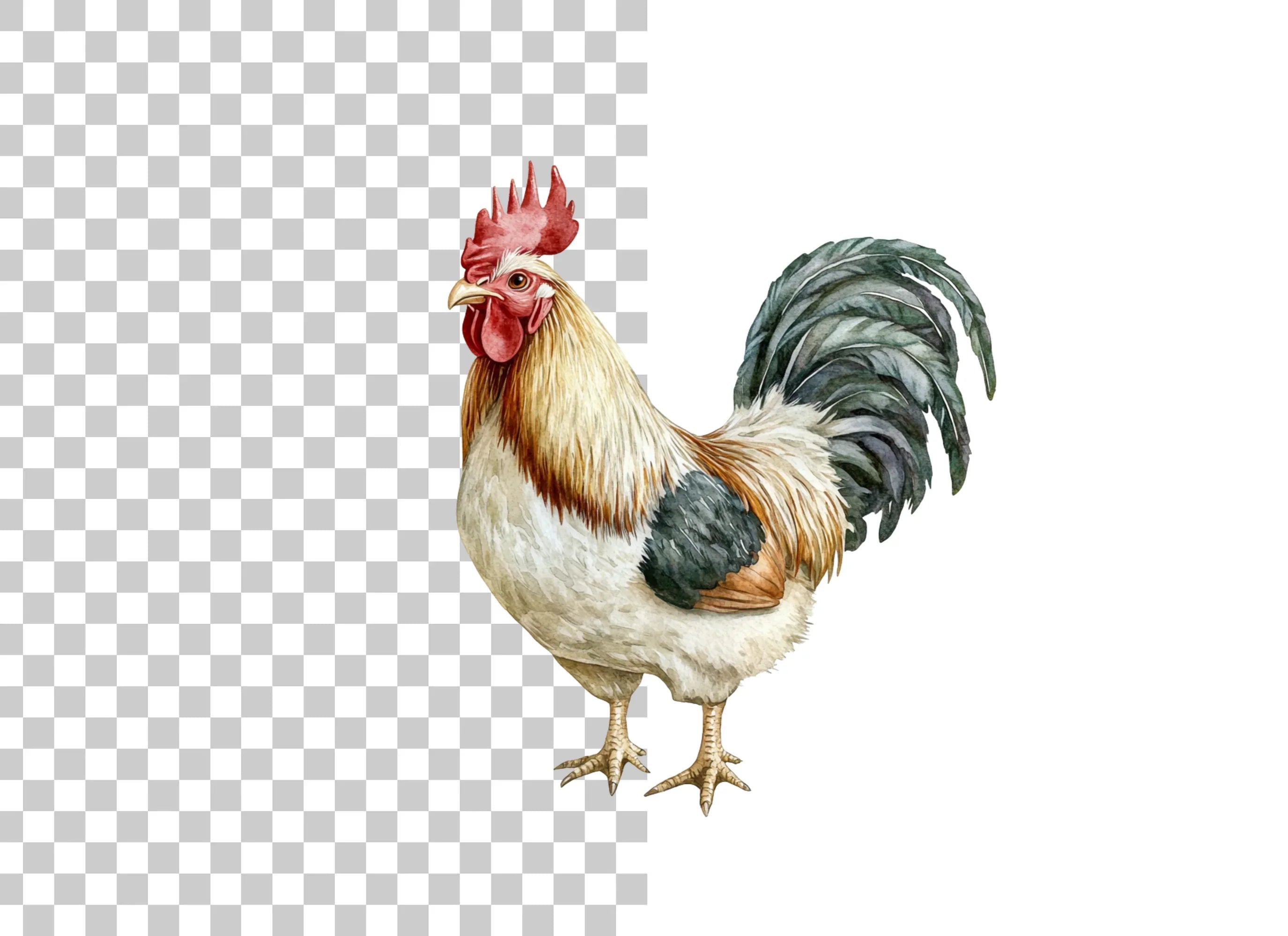 Rooster Clipart Bundle