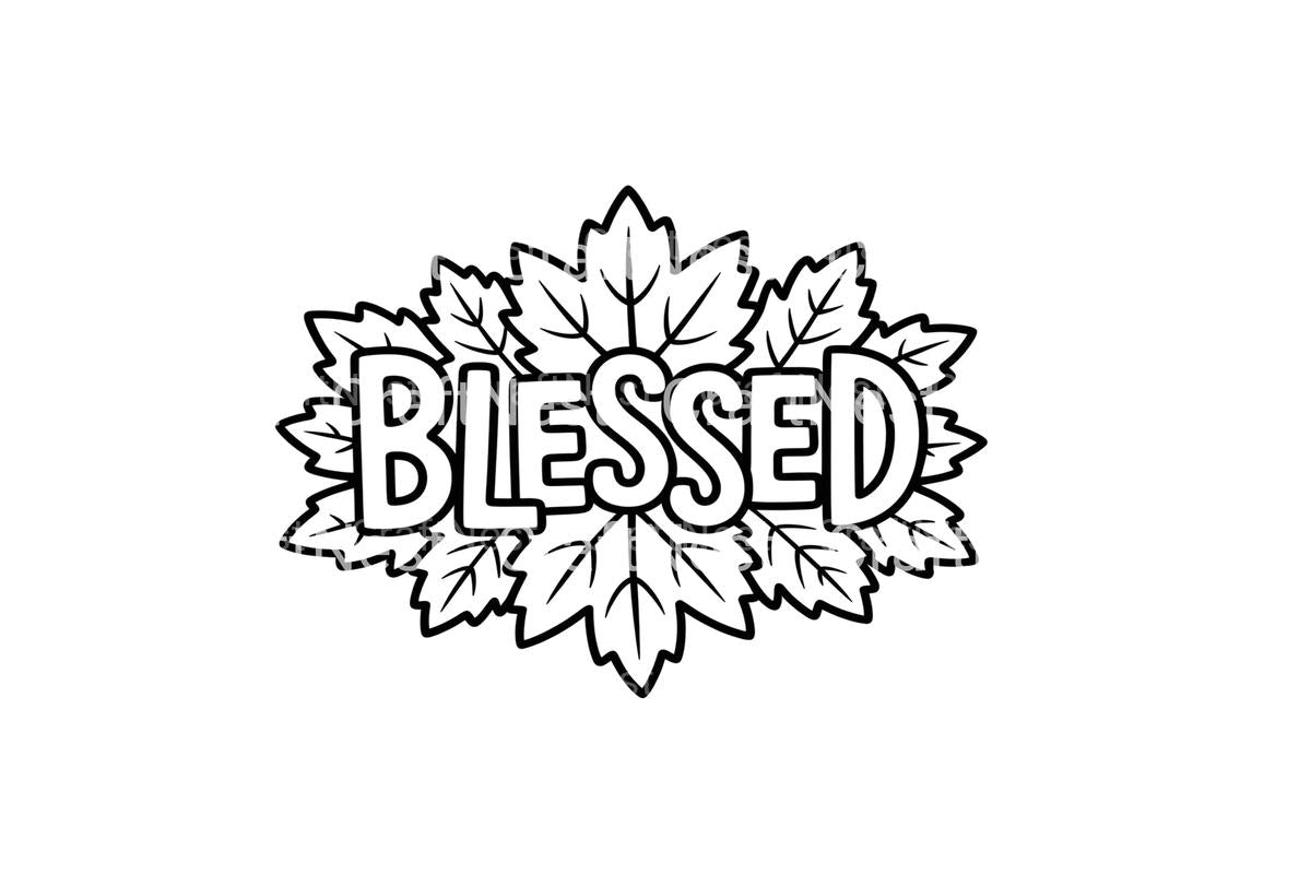 Blessed Autumn Leaves Coloring Books