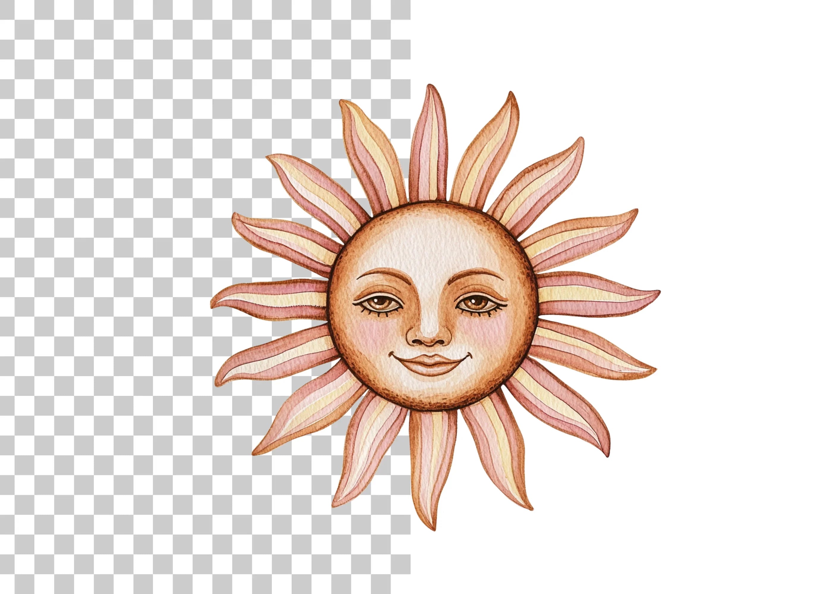 Mystical Sun Celestial Clipart Bundle