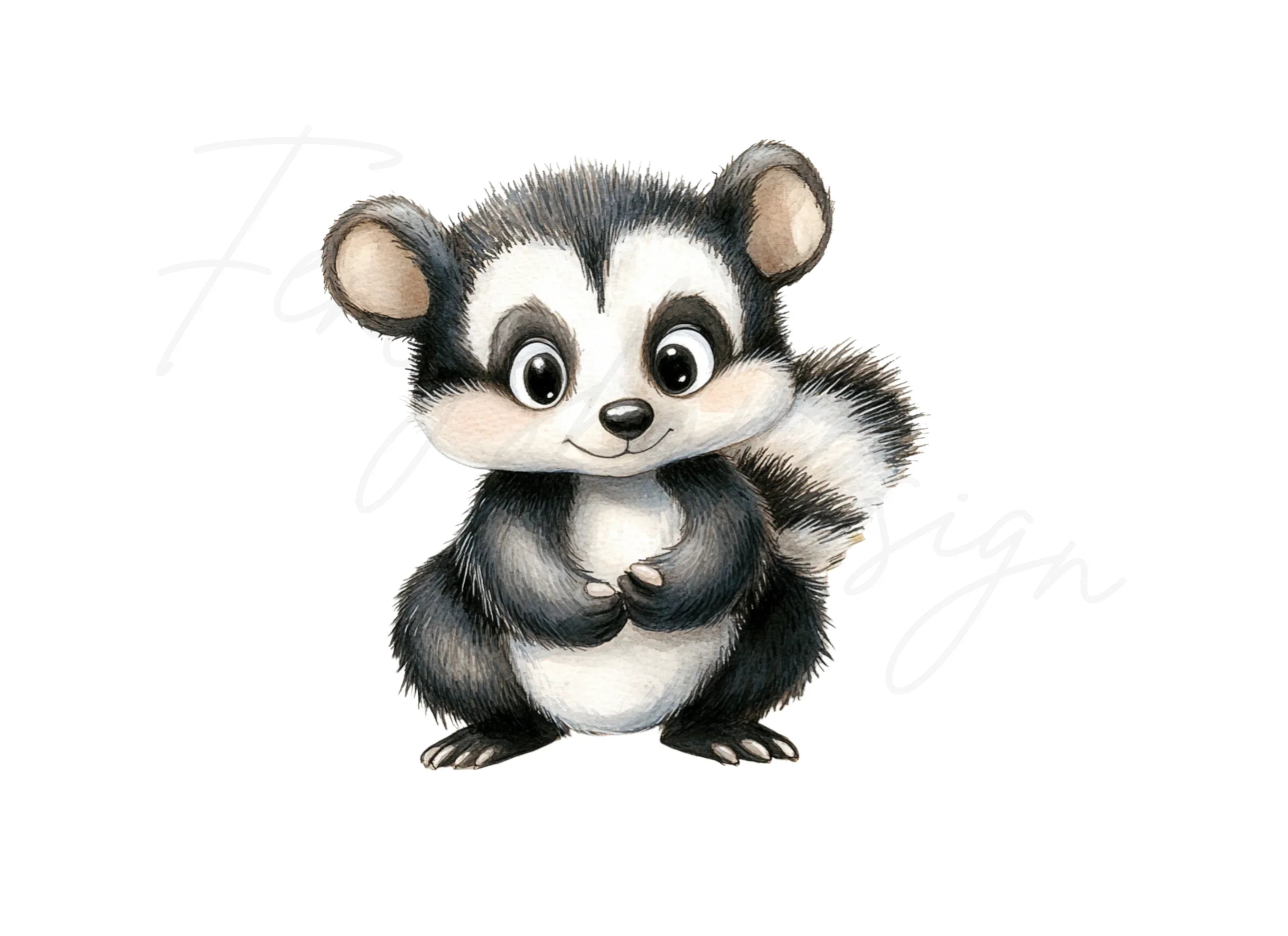 Adorable Skunk Clipart Bundle