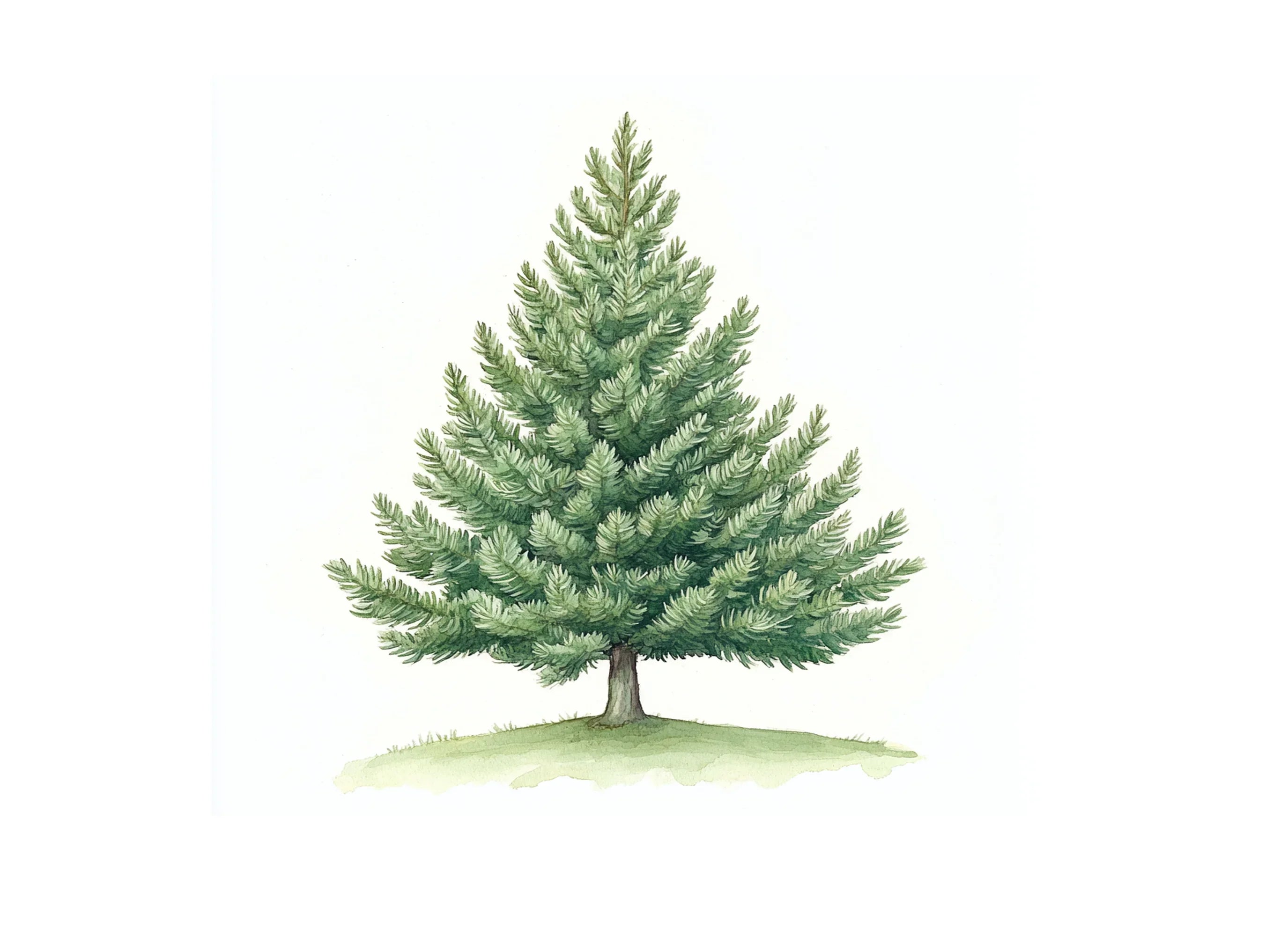 Green Pine Tree Illustrations Clipart Bundle