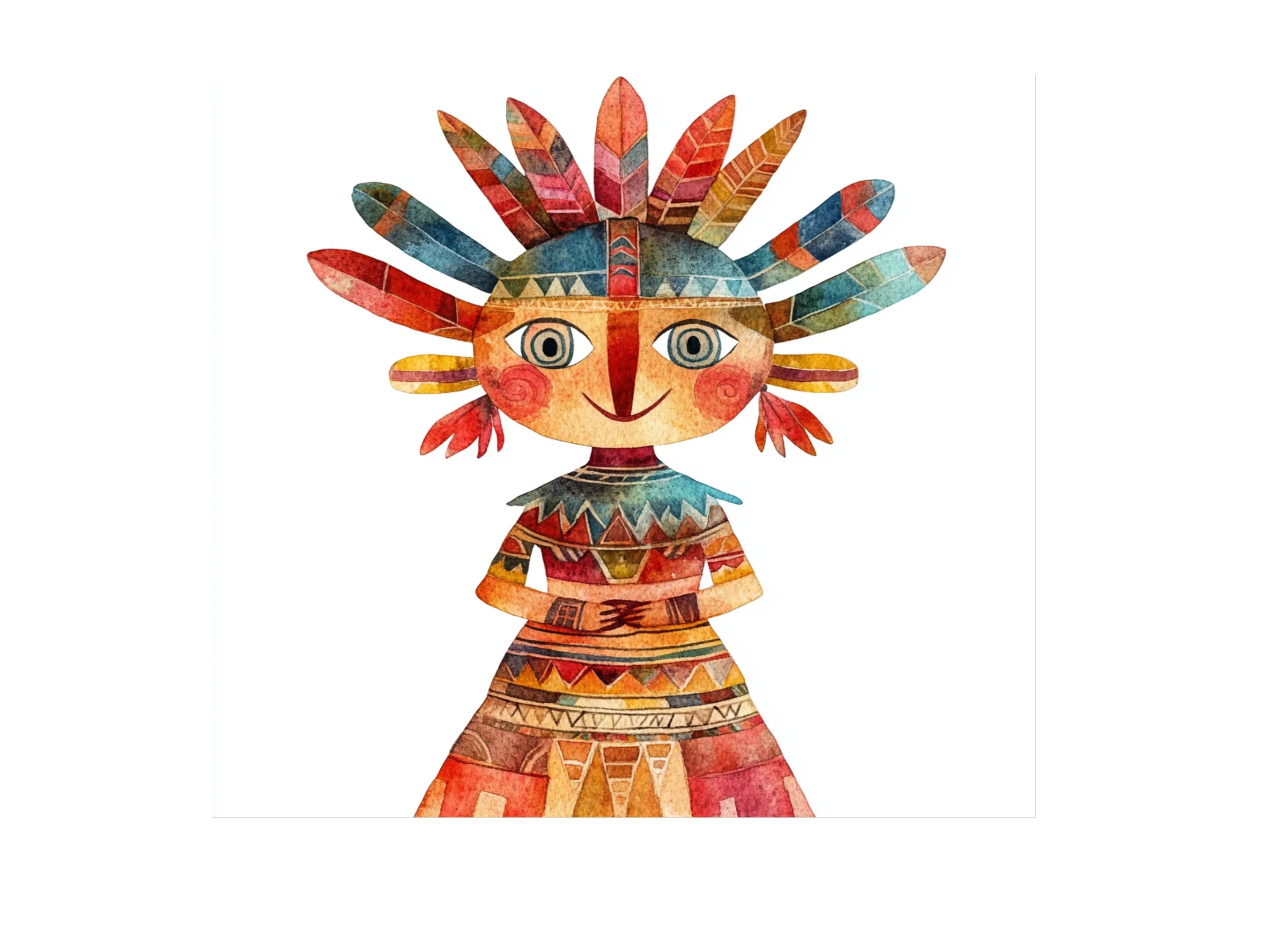 Native American Kids Clipart Bundle