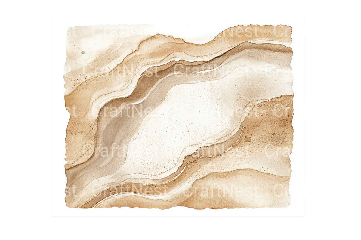 Abstract Earth Tones Clipart Bundle