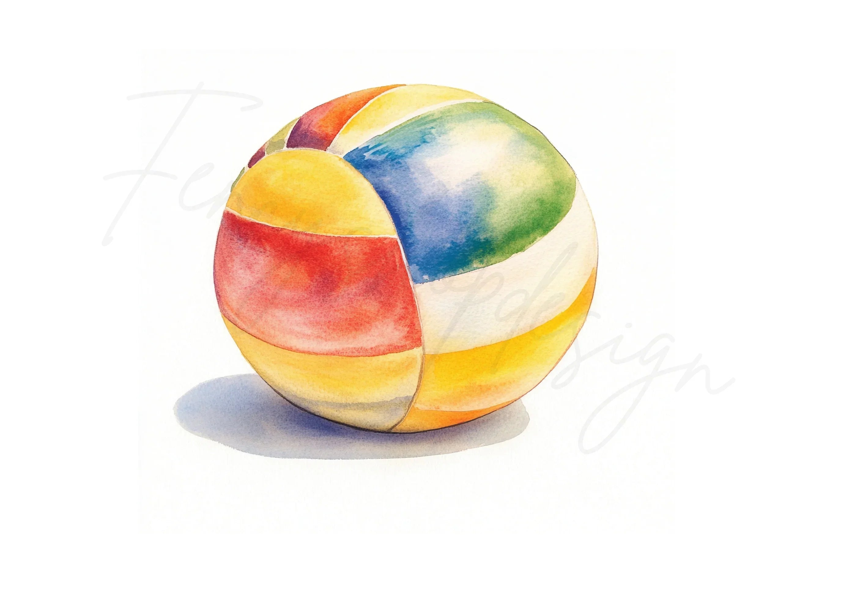 Colorful Beach Balls Clipart Bundle