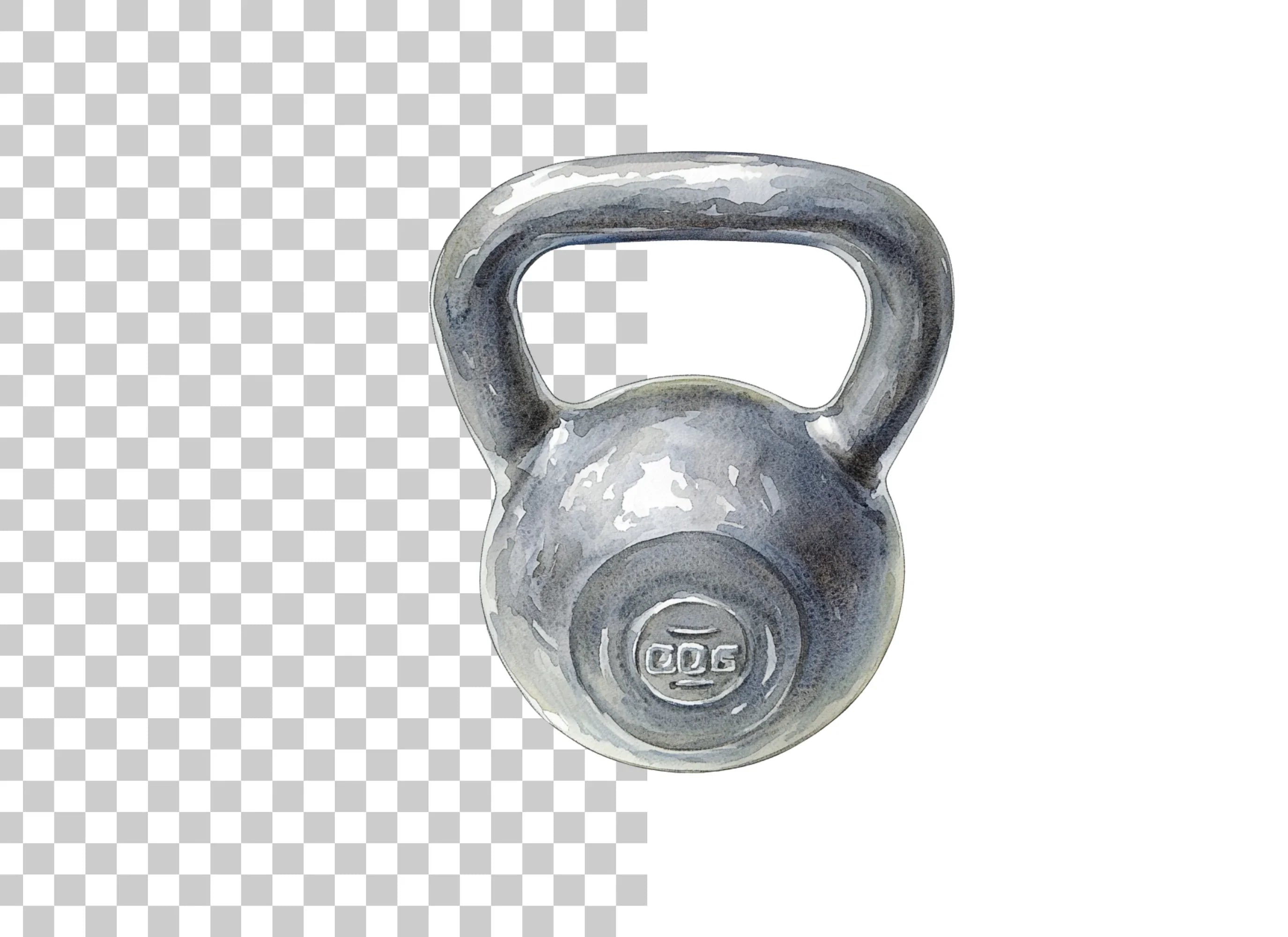 Kettlebell Workout Clipart Bundle