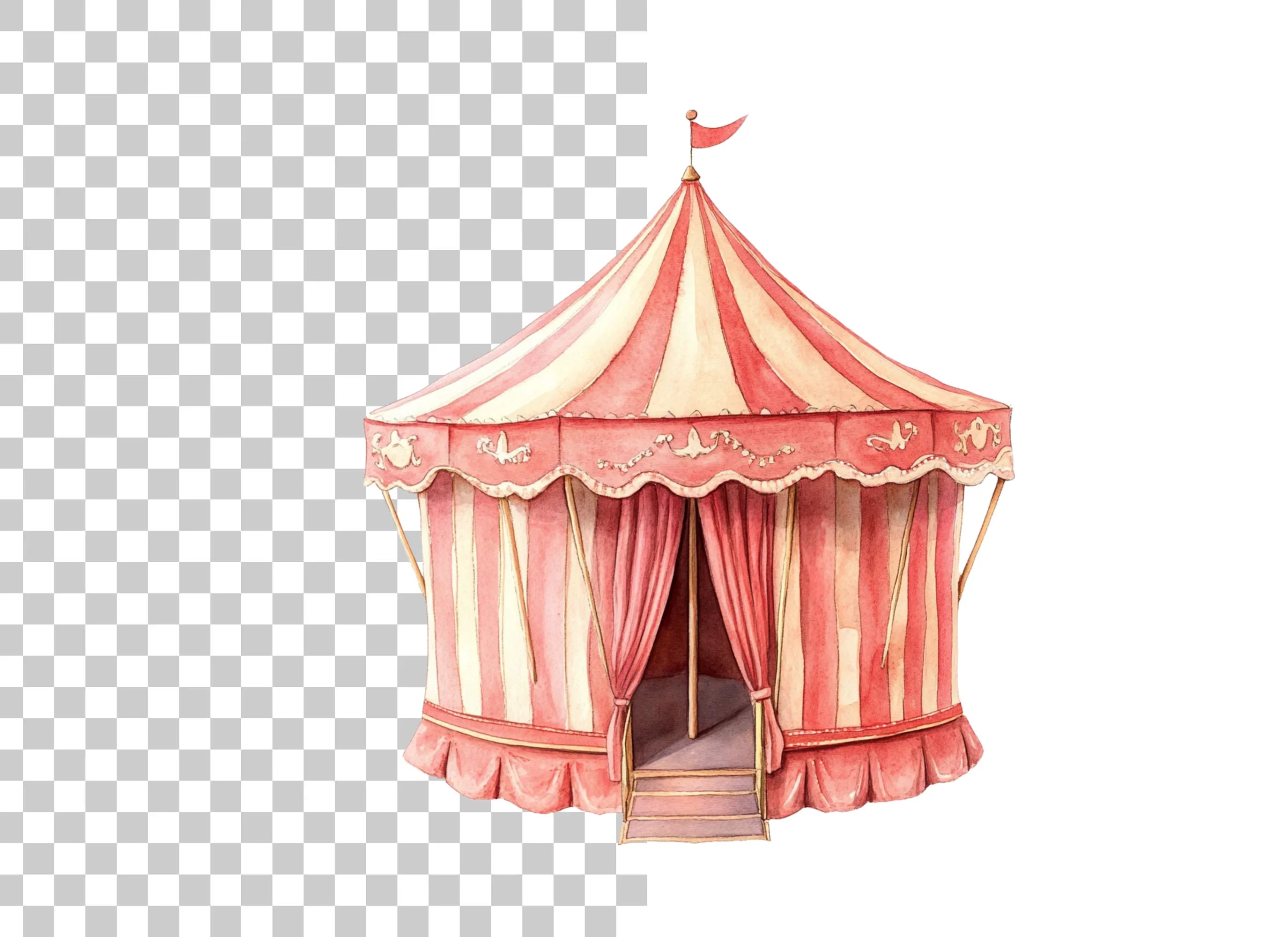 Circus Tent Clipart Bundle