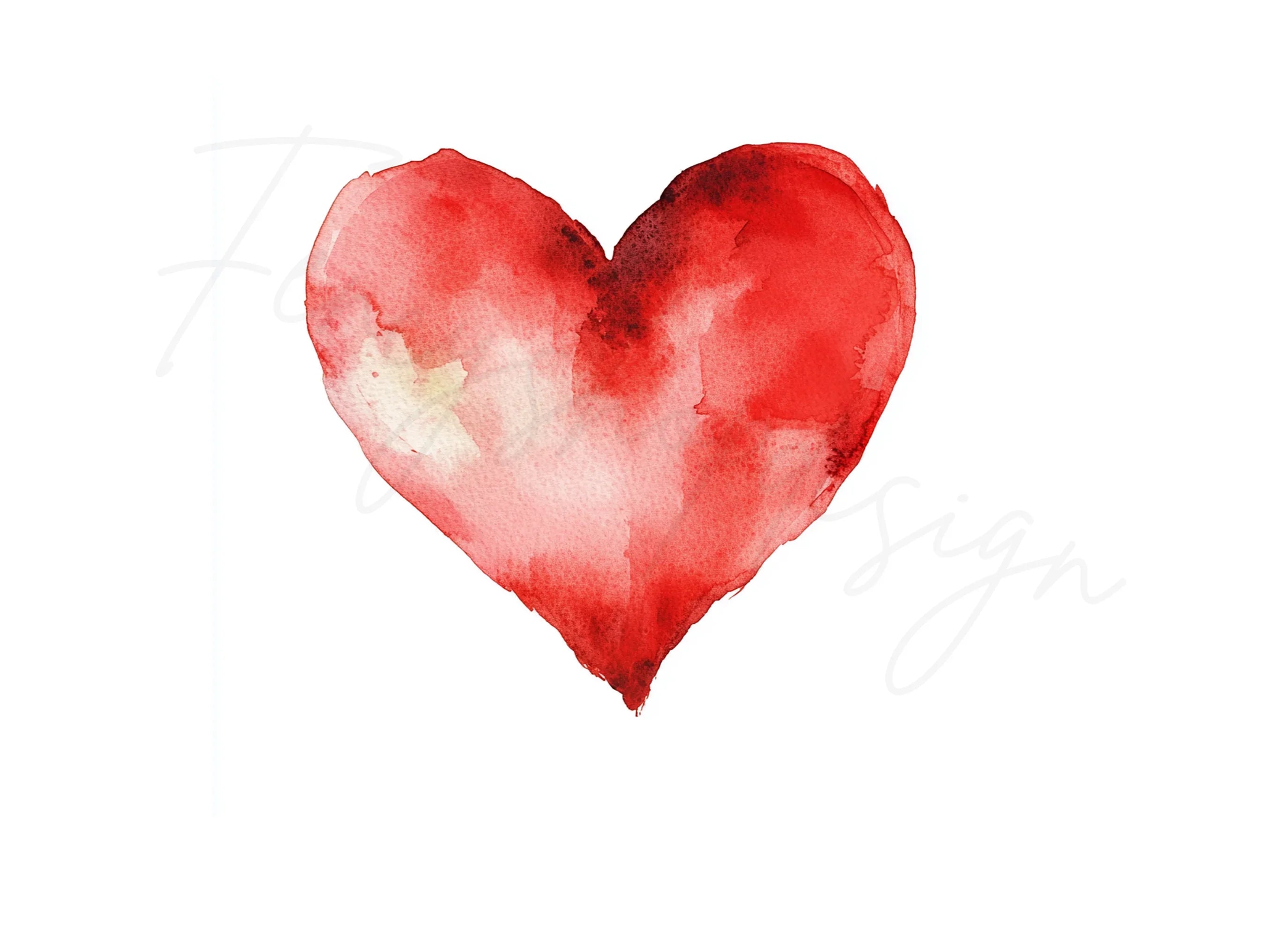 Red Hearts Clipart Bundle