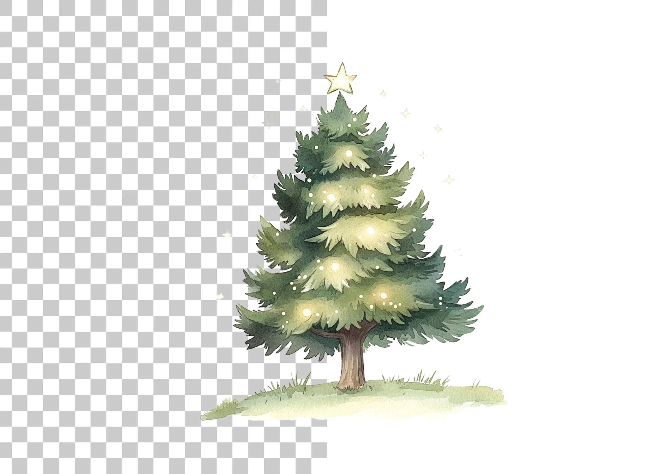 Christmas Tree Clipart Bundle