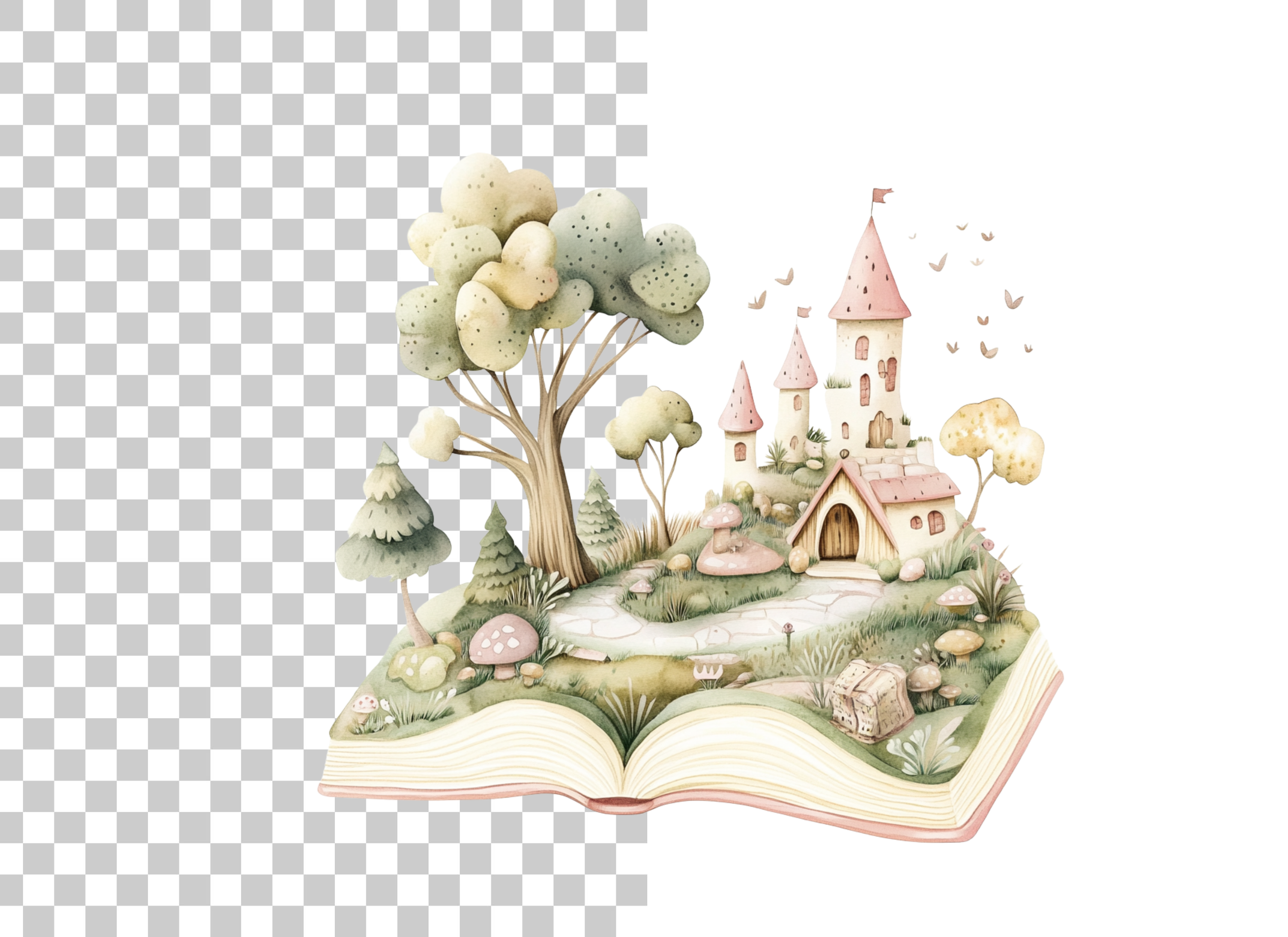 Fantasy Castle Clipart Bundle