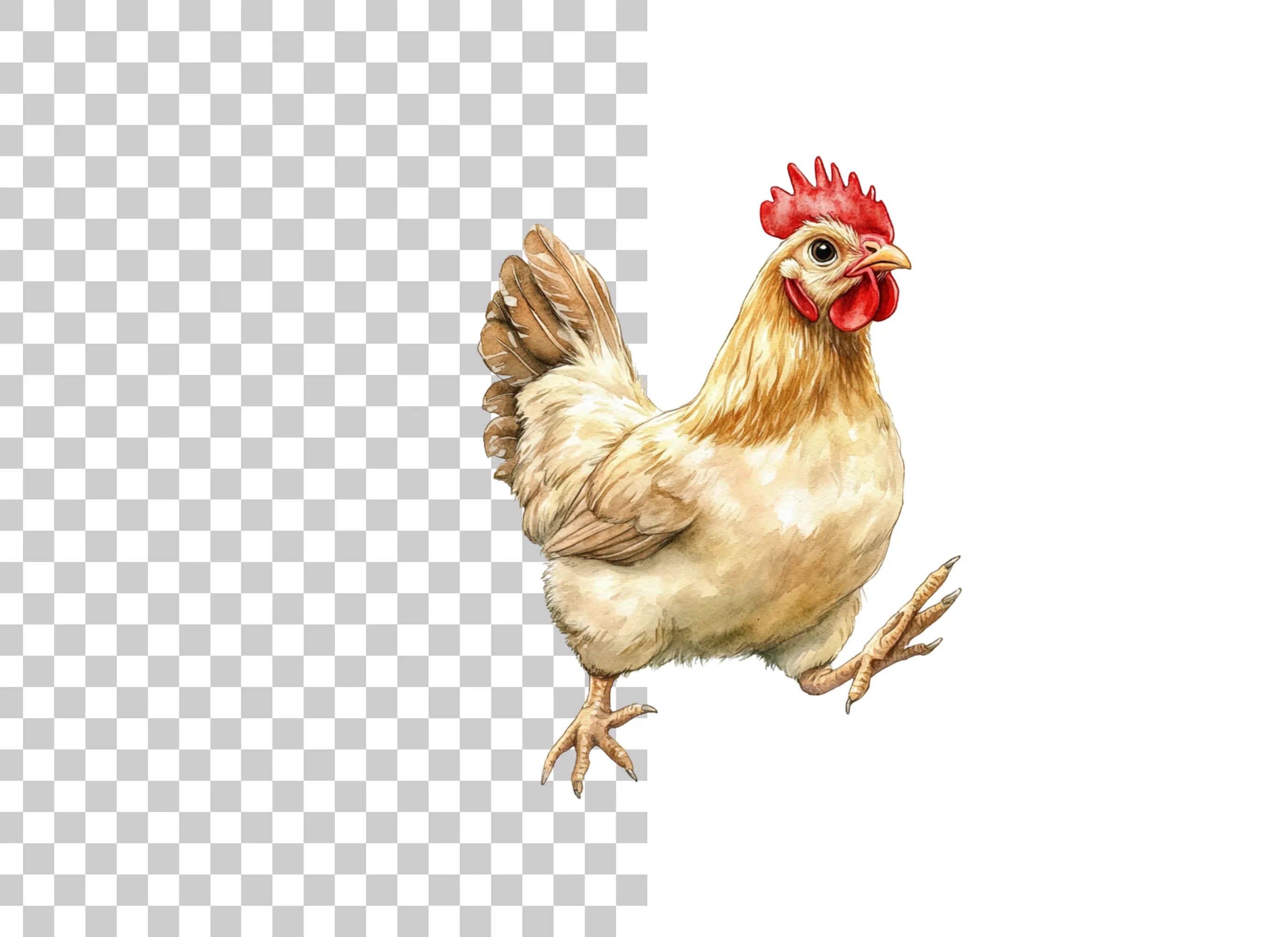 Cute Chicken Duo Clipart Bundle