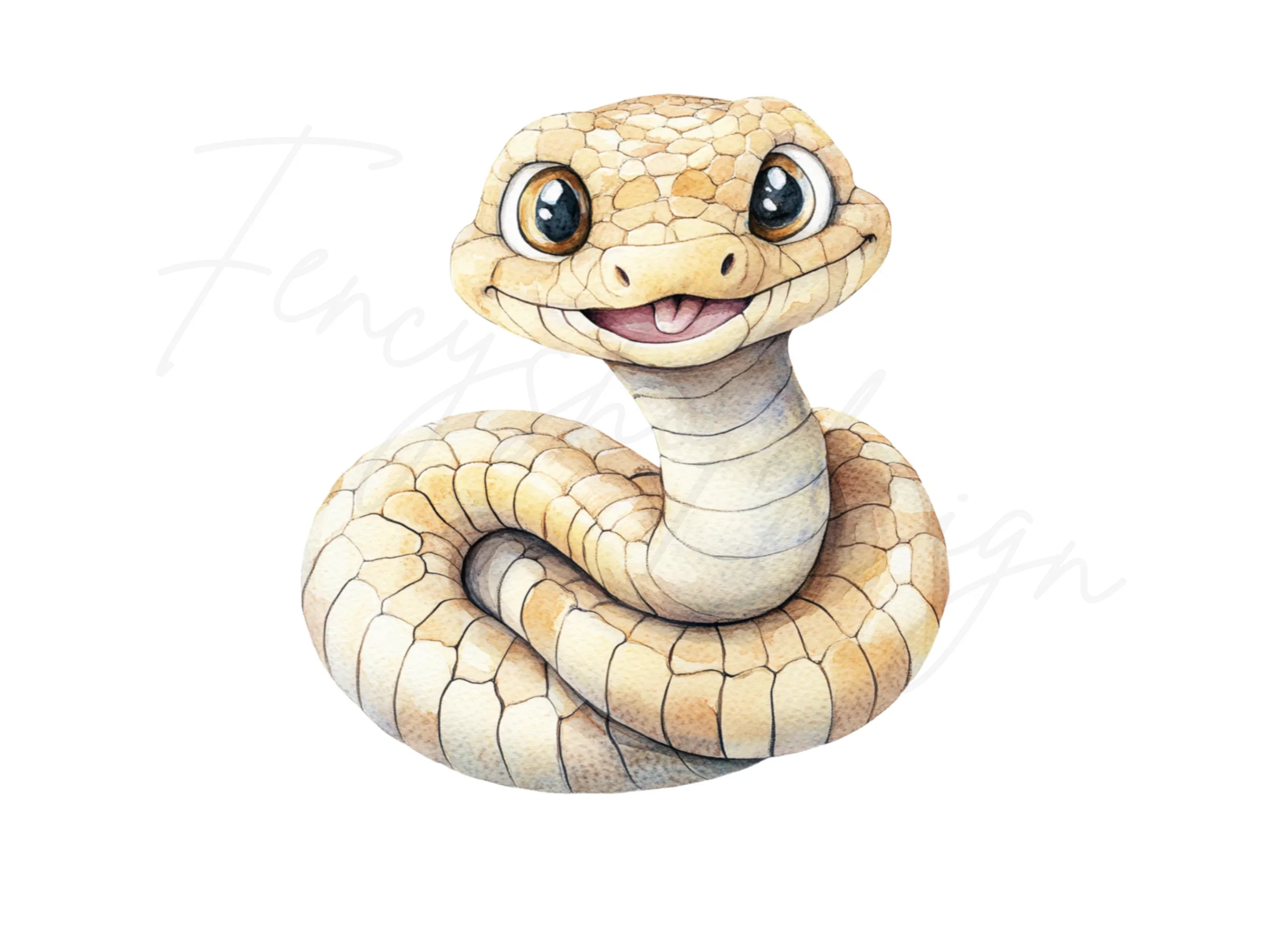 Cute Baby Snake Clipart Bundle