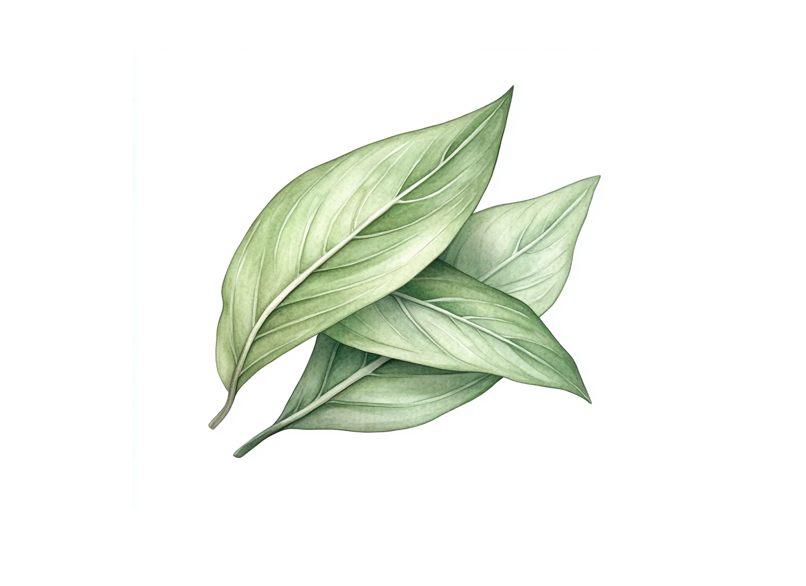 Fresh Green Leaf Illustrations Clipart Bundle