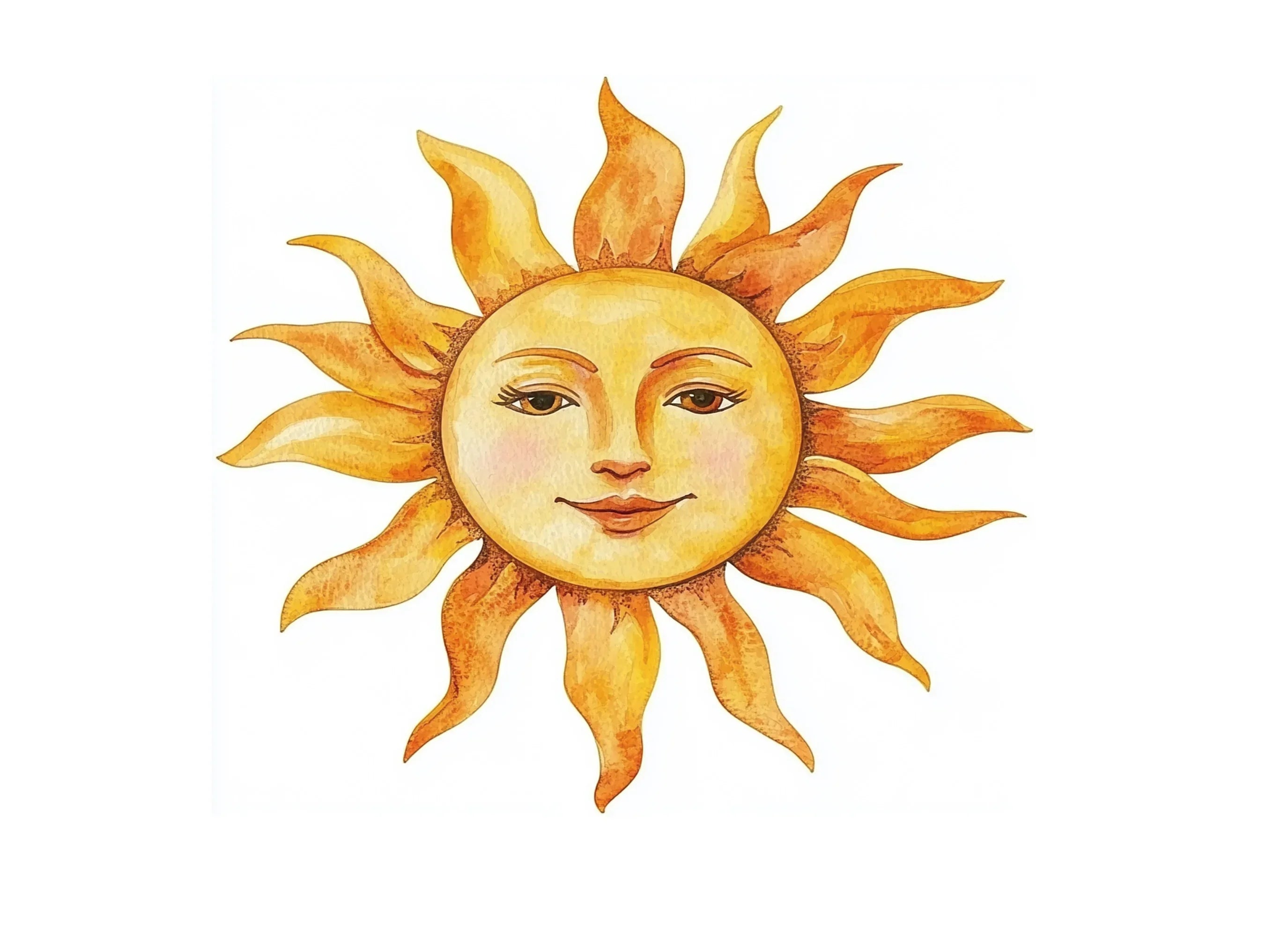 Sun Face Clipart Bundle