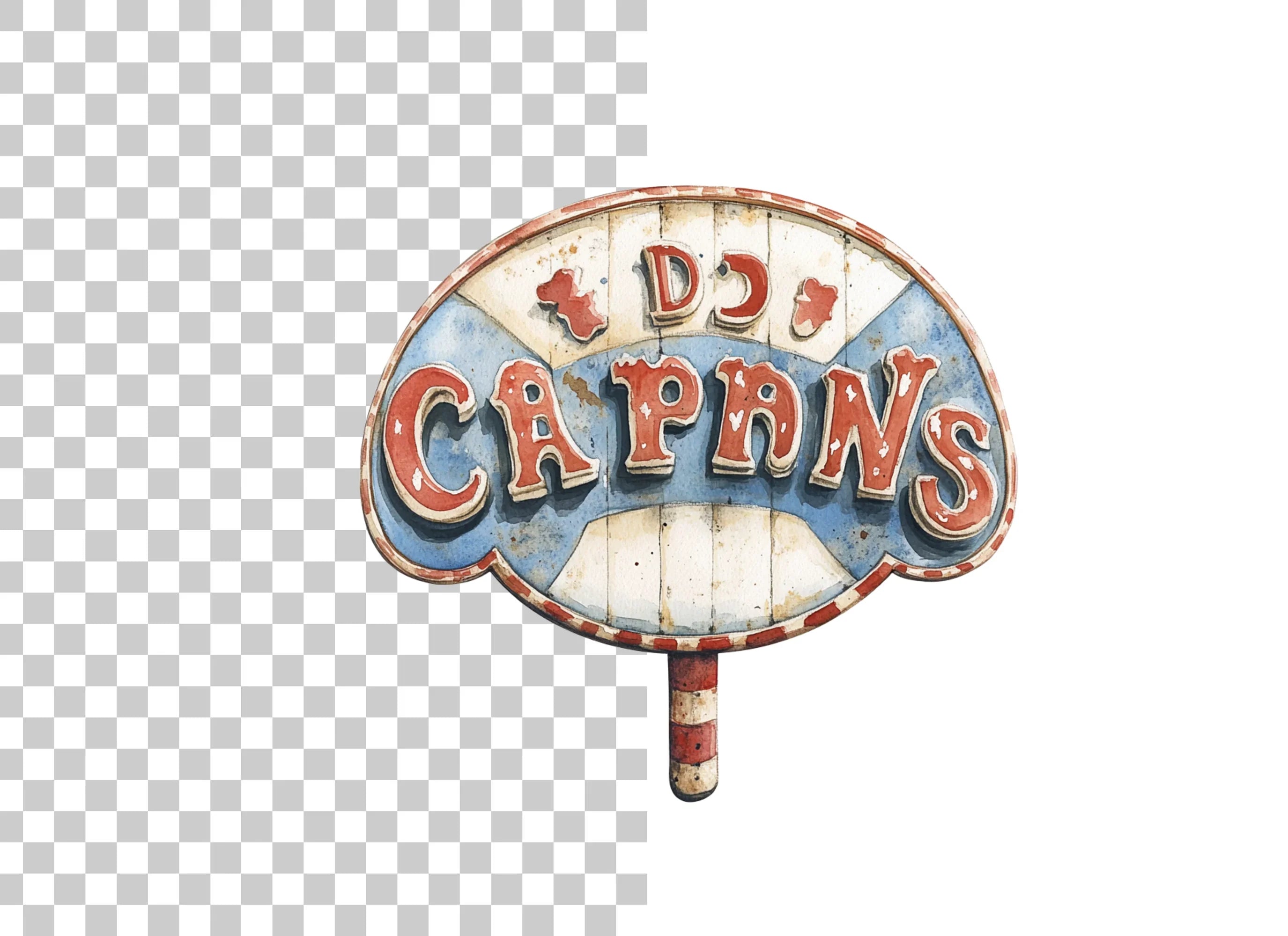 Rustic Carnival Signboard Clipart Bundle