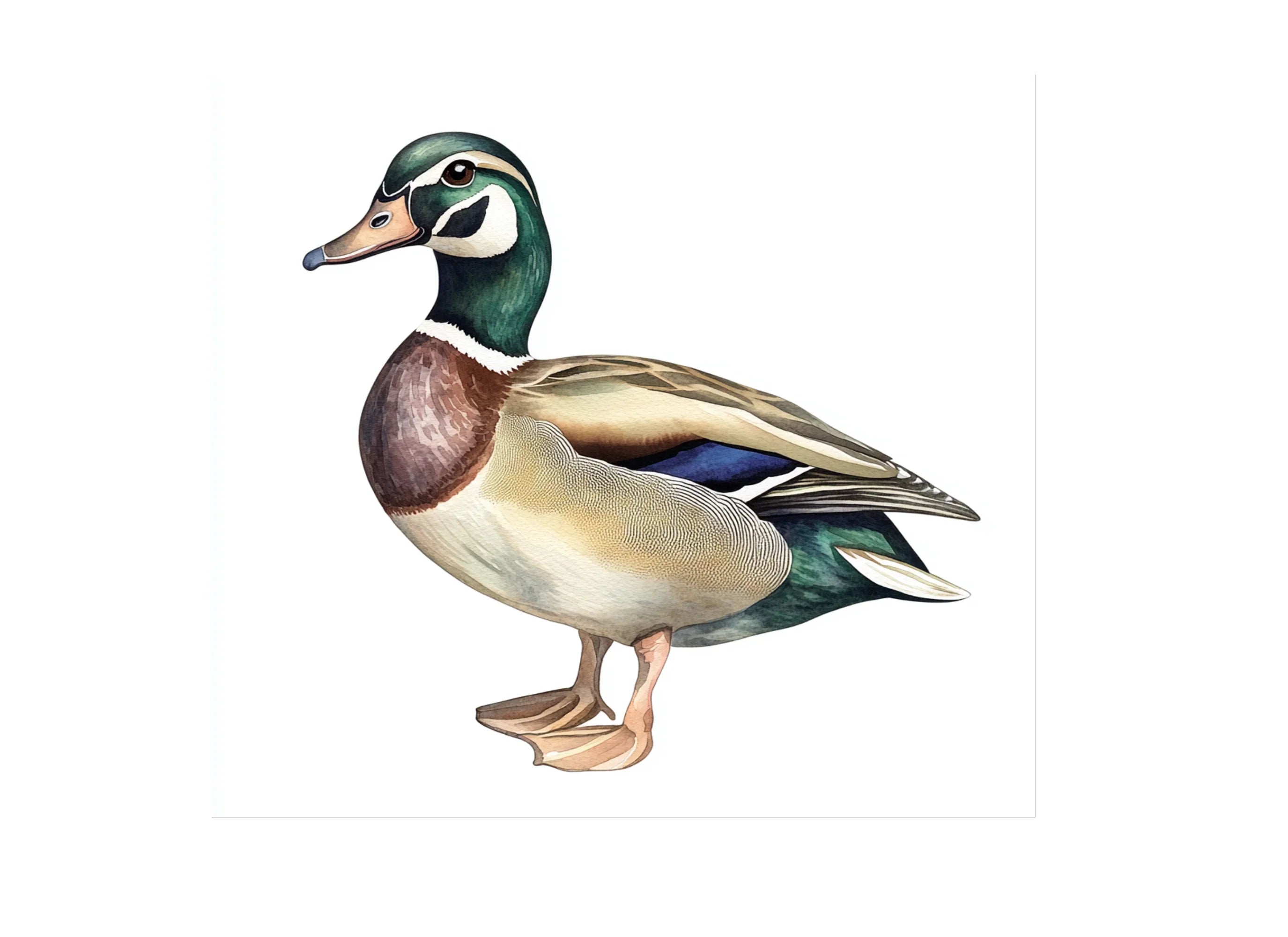 Realistic Mallard Duck Clipart Bundle