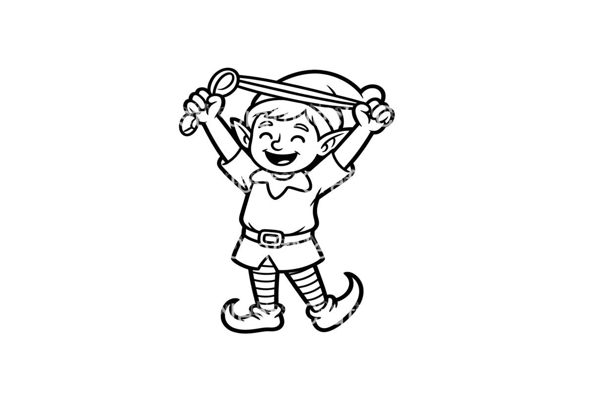 Christmas Elf Fun Coloring Books