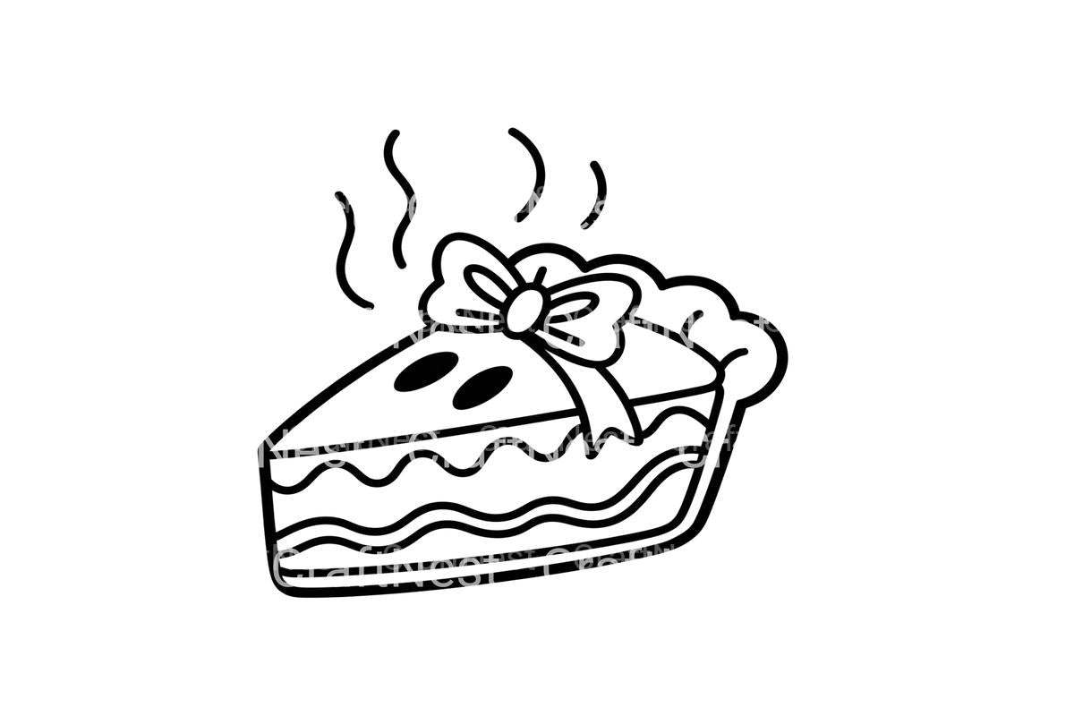 Cute Pie Slices Coloring Books