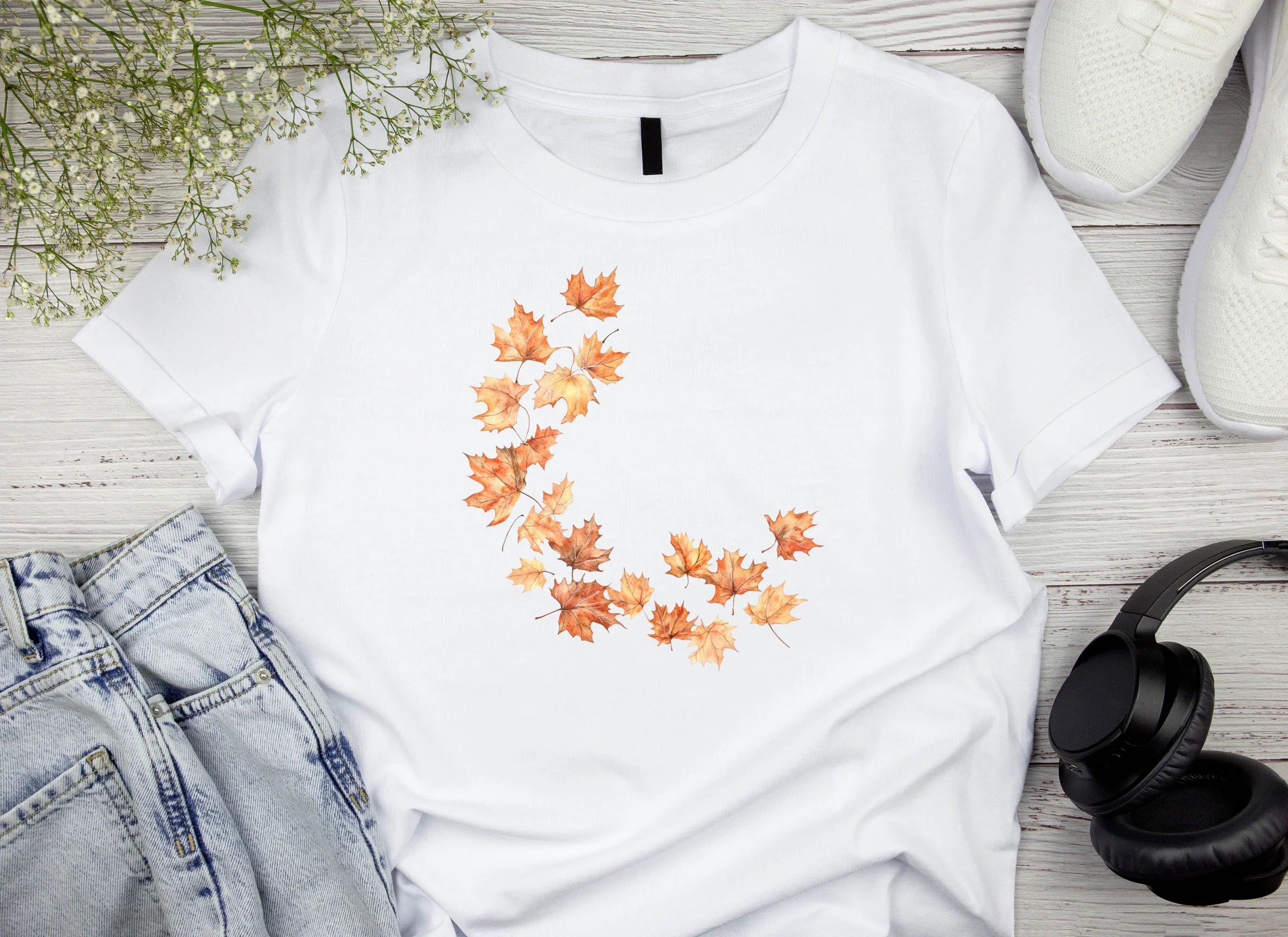 Autumn Leaves Clipart Bundle - Fall Border Designs - CraftNest - Digital Crafting and Art