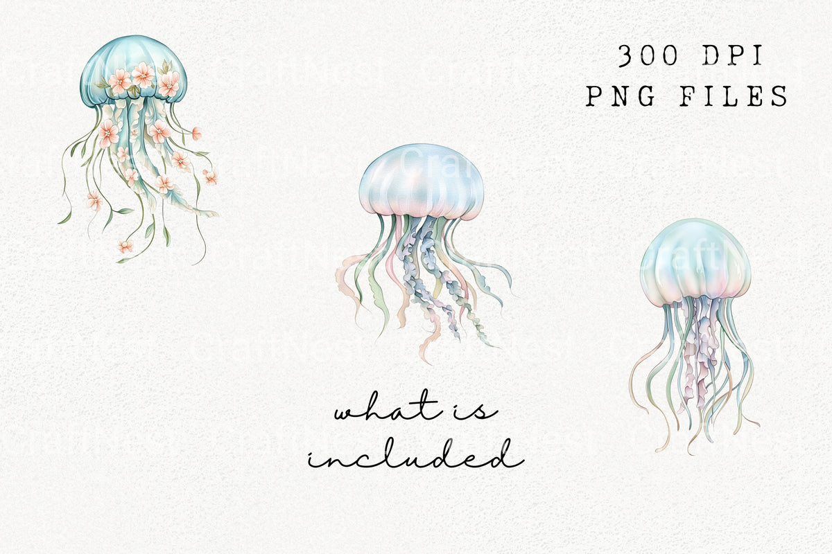 Jellyfish Clipart Bundle