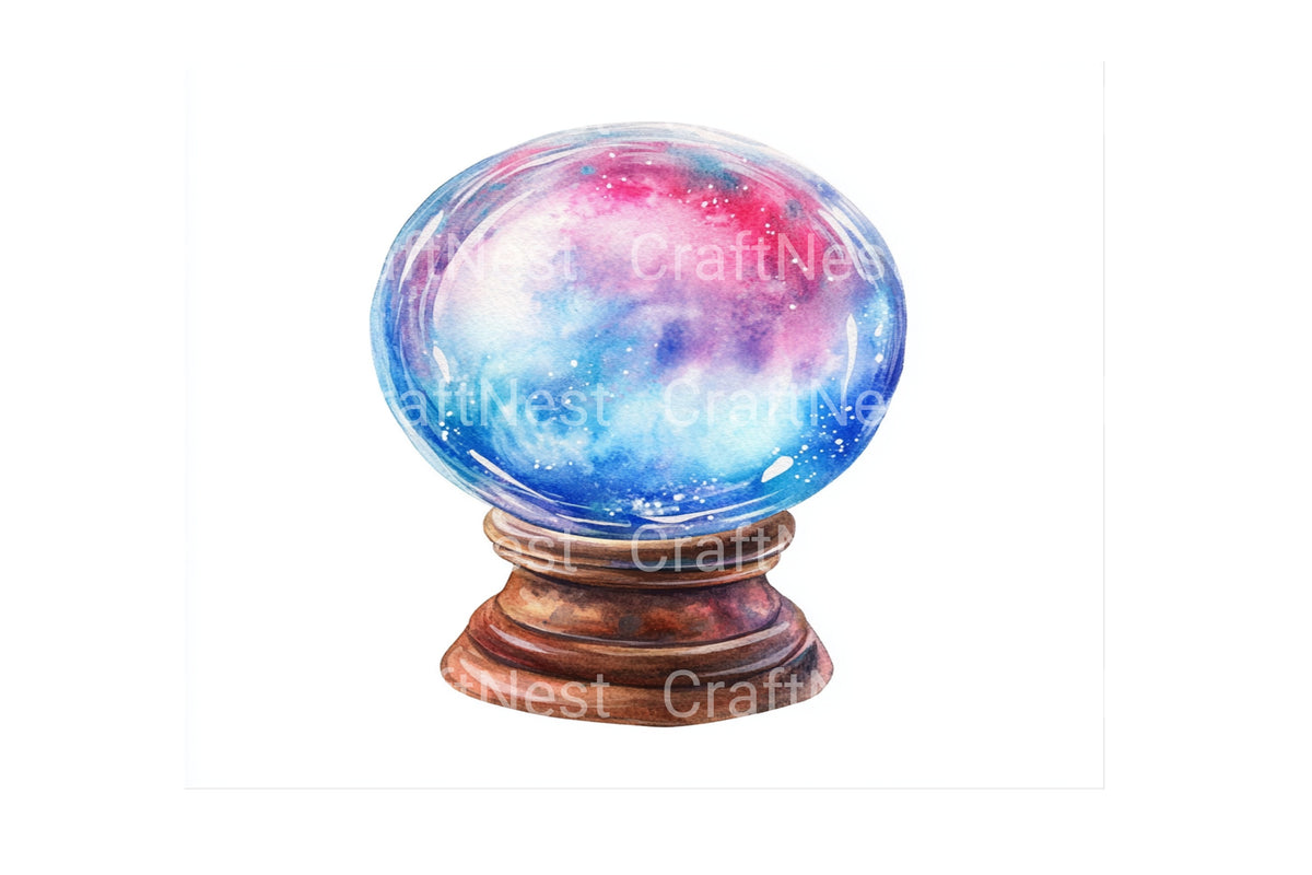 Crystal Ball Clipart Bundle