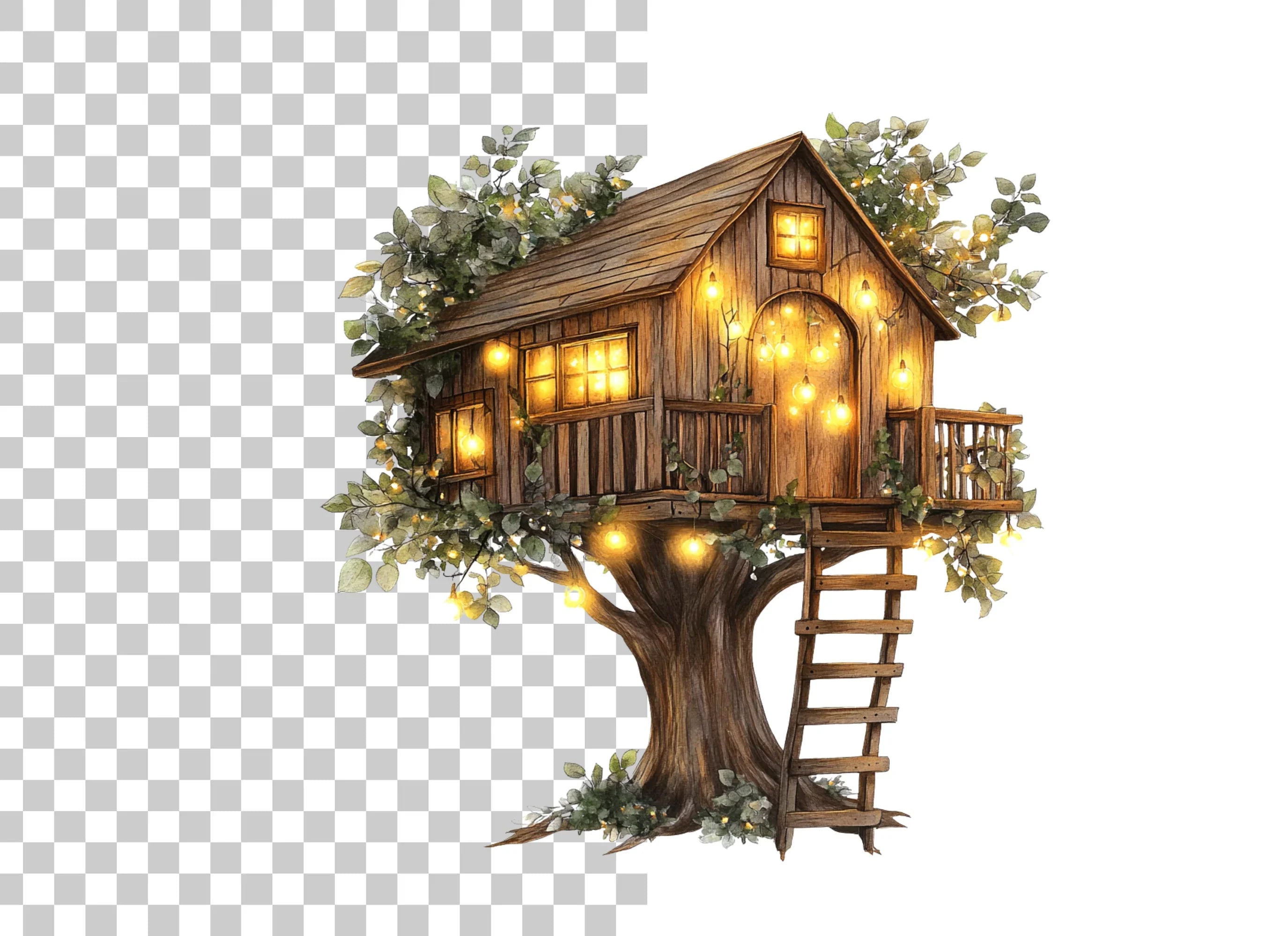 Enchanted Treehouse Clipart Bundle