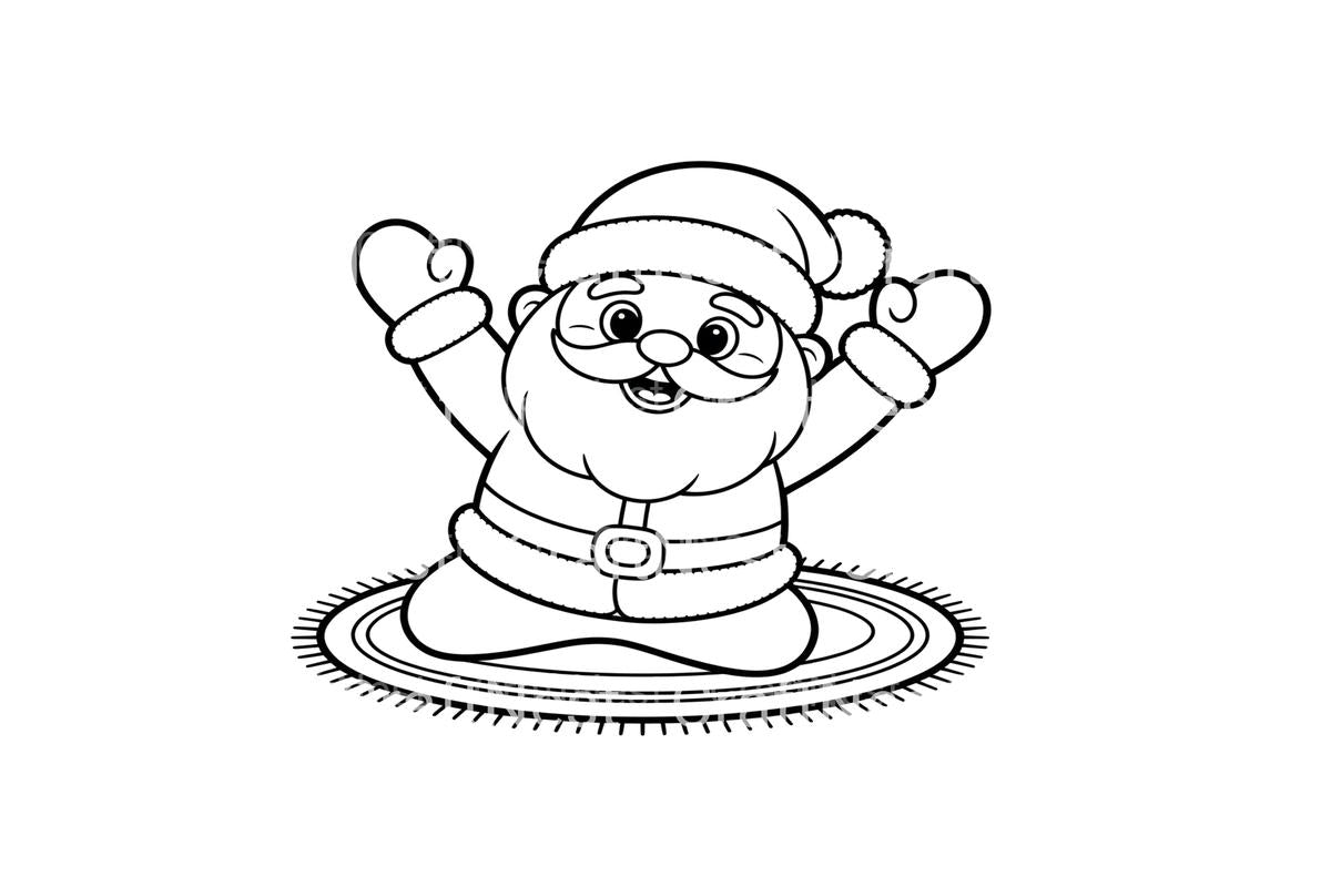 Relaxing Santa Claus Coloring Books Coloring Books
